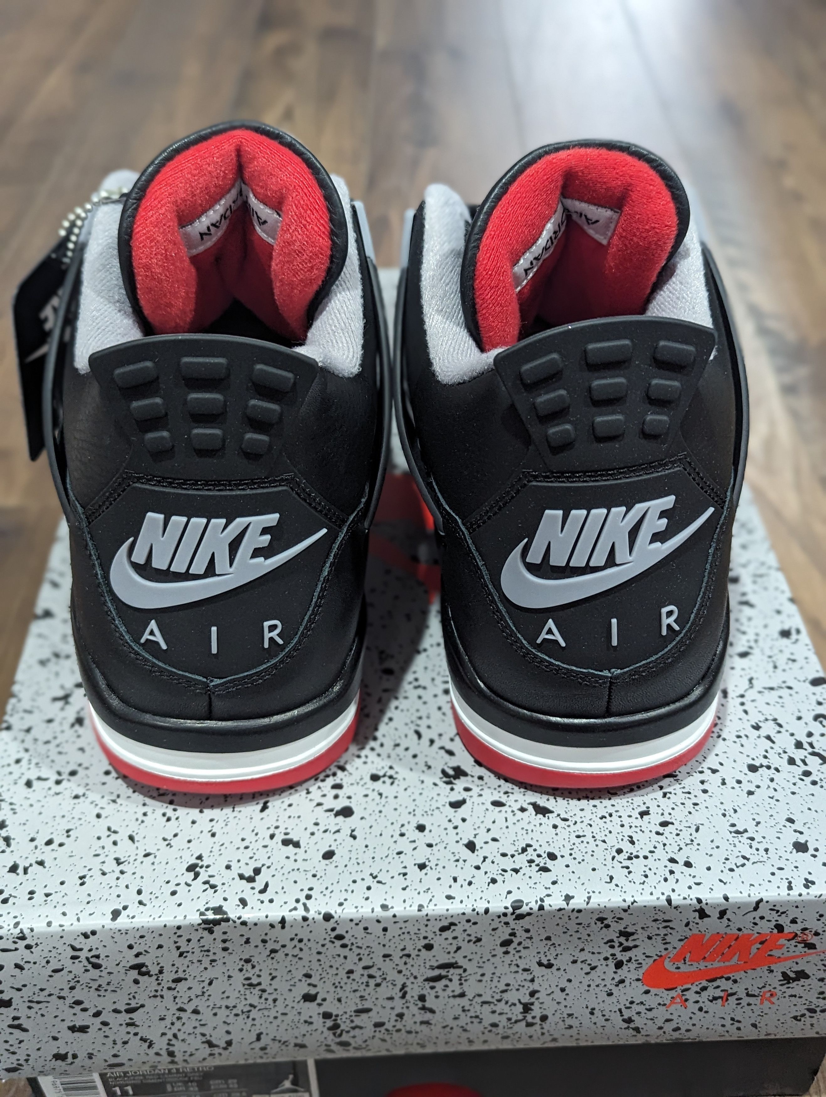 Jordan Brand × Nike Nike Air Jordan 4 Retro Bred Reimagined Size US 11 / EU 44 - 5 Thumbnail