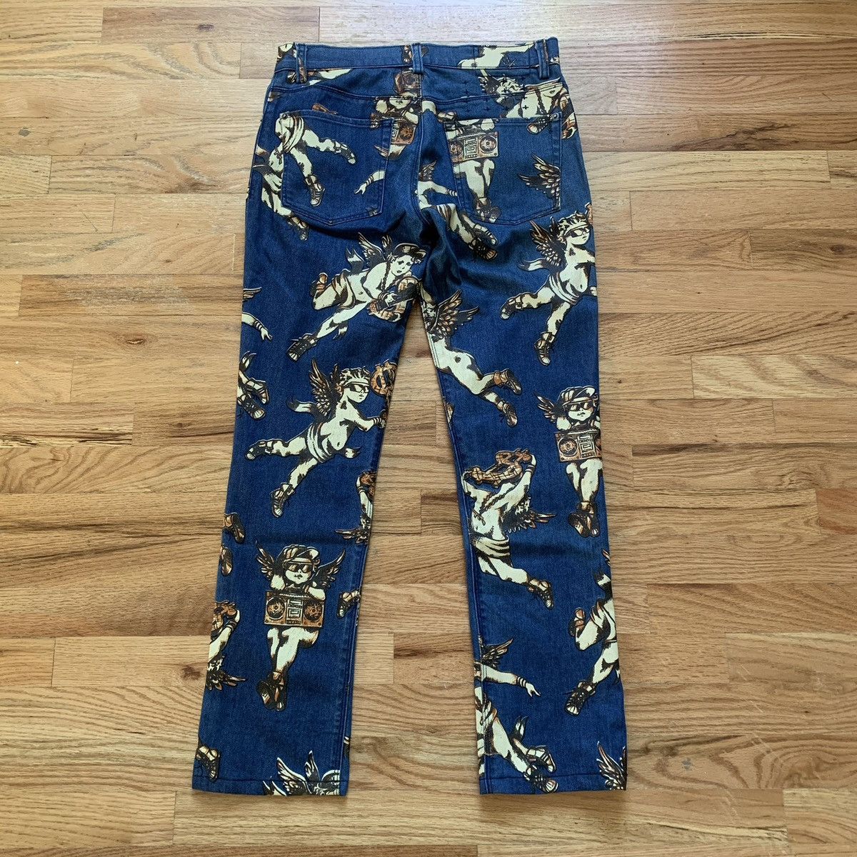 Jeremy Scott × Ksubi FW2008 Cherub Print Jeans Size US 32 / EU 48 - 3 Thumbnail