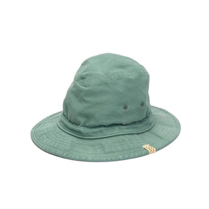 VISVIM mud dyed old duck down thick cotton fisherman's hat