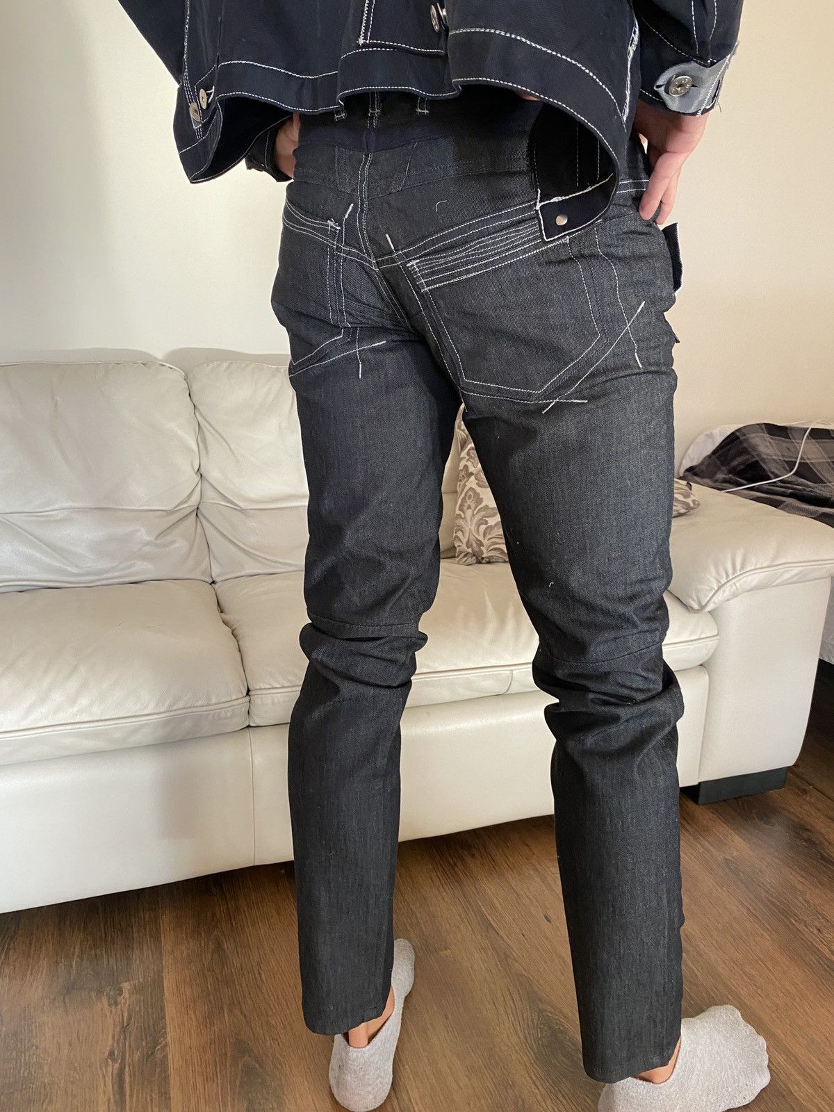 Marithe + Francois Girbaud Marithe Francois Girbaud Slim Fit Jeans Size US 31 - 3 Thumbnail