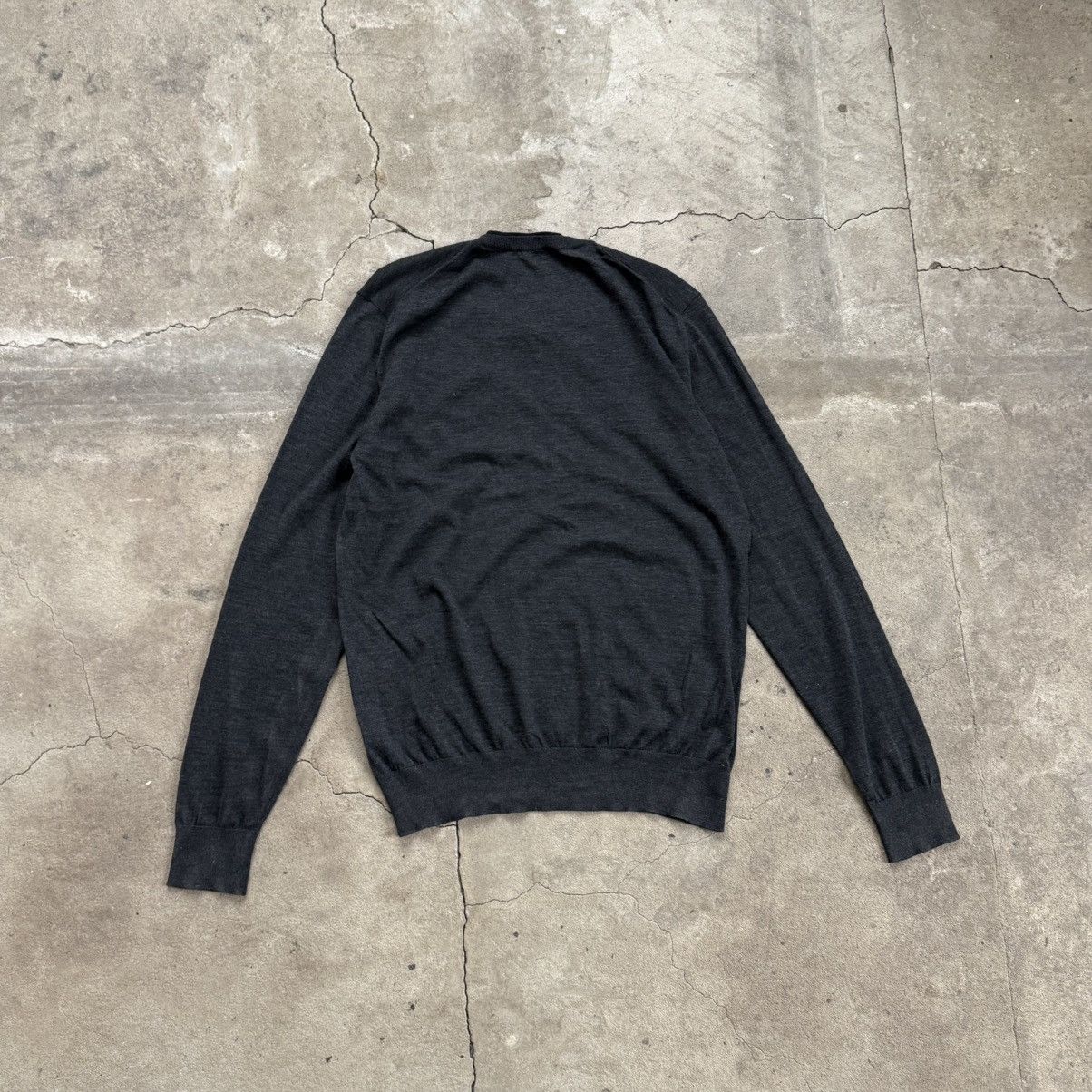 Dolce & Gabbana Dolce & Gabbana Grey Wool Sweater Old Money Size US L / EU 52-54 / 3 - 2 Thumbnail