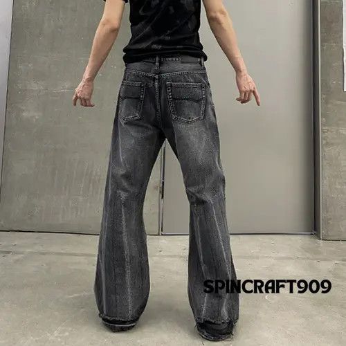 VIBE Black Washed Stacked Denim Jeans Size US 32 / EU 48 - 4 Thumbnail