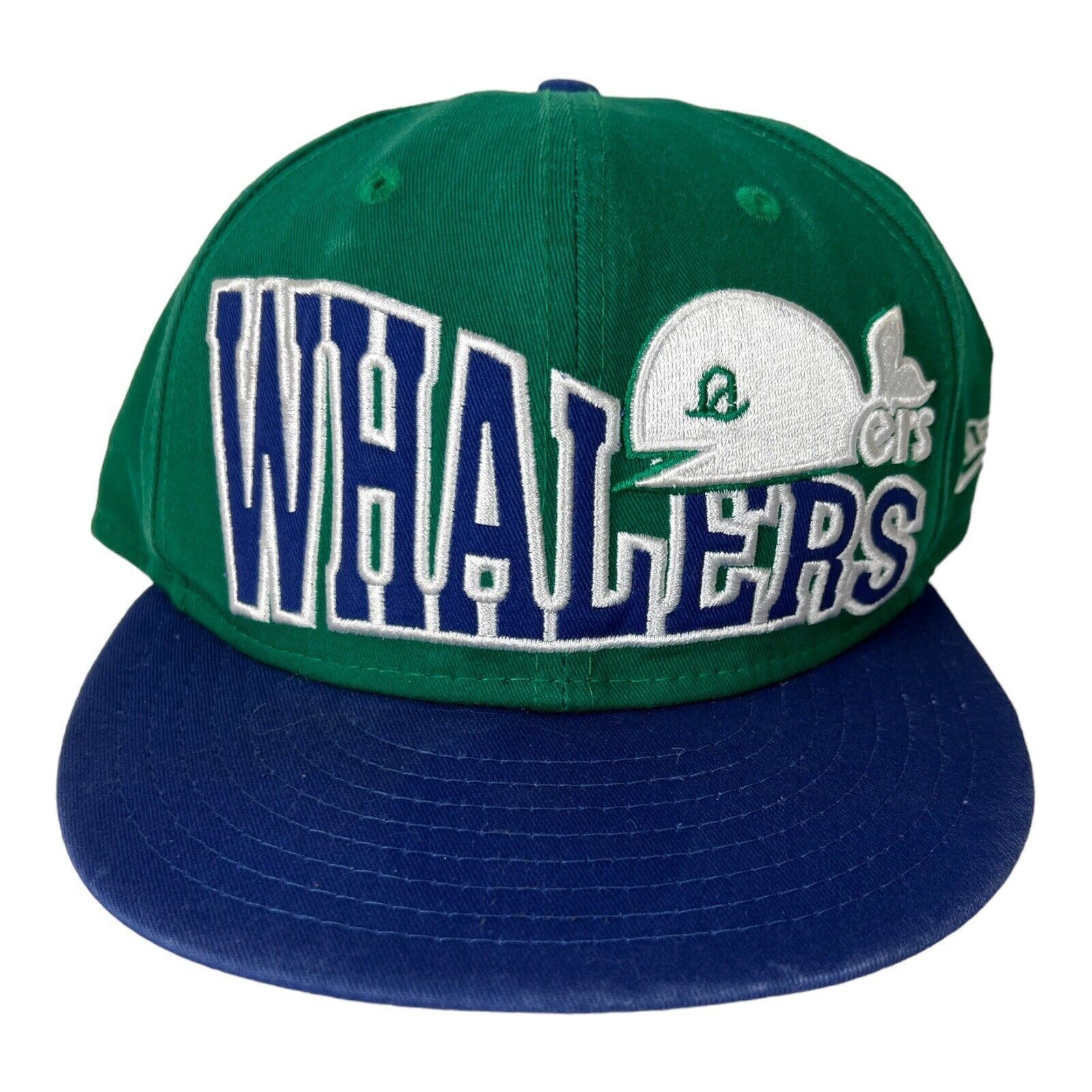 Casquette Snapback Vintage Hartford Whalers NHL - The Game, Blanc Bleu Vert