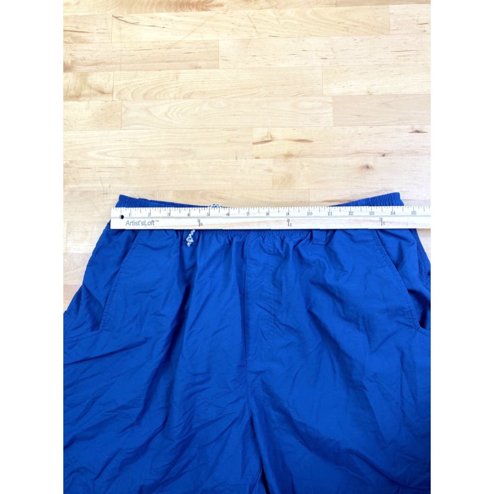 Vintage Columbia PFG Backcast Swim Shorts L Men Blue Nylon Polyester UV-Protection Pockets Lightweight Back Pocket 10074 Size US 33 - 6 Thumbnail