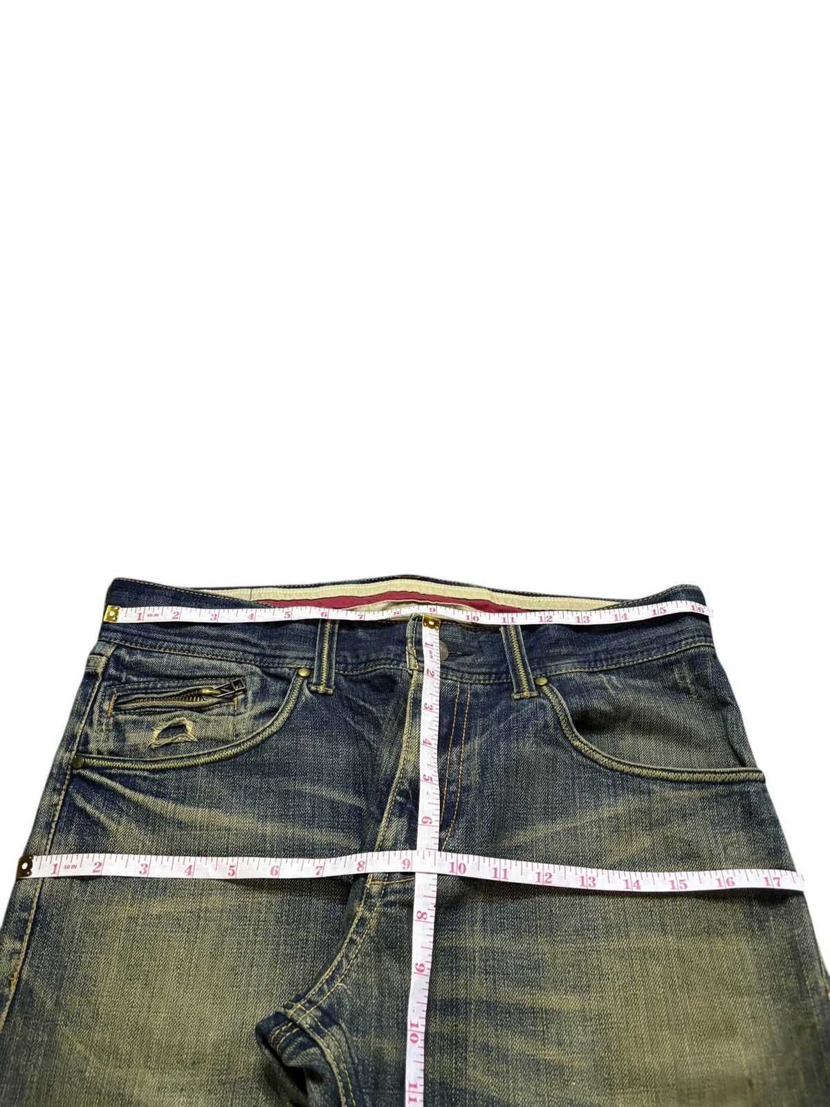 Japanese Brand Vintage Japanese Brand Mud Wash Distressed Loose Jeans Size US 32 / EU 48 - 12 Thumbnail