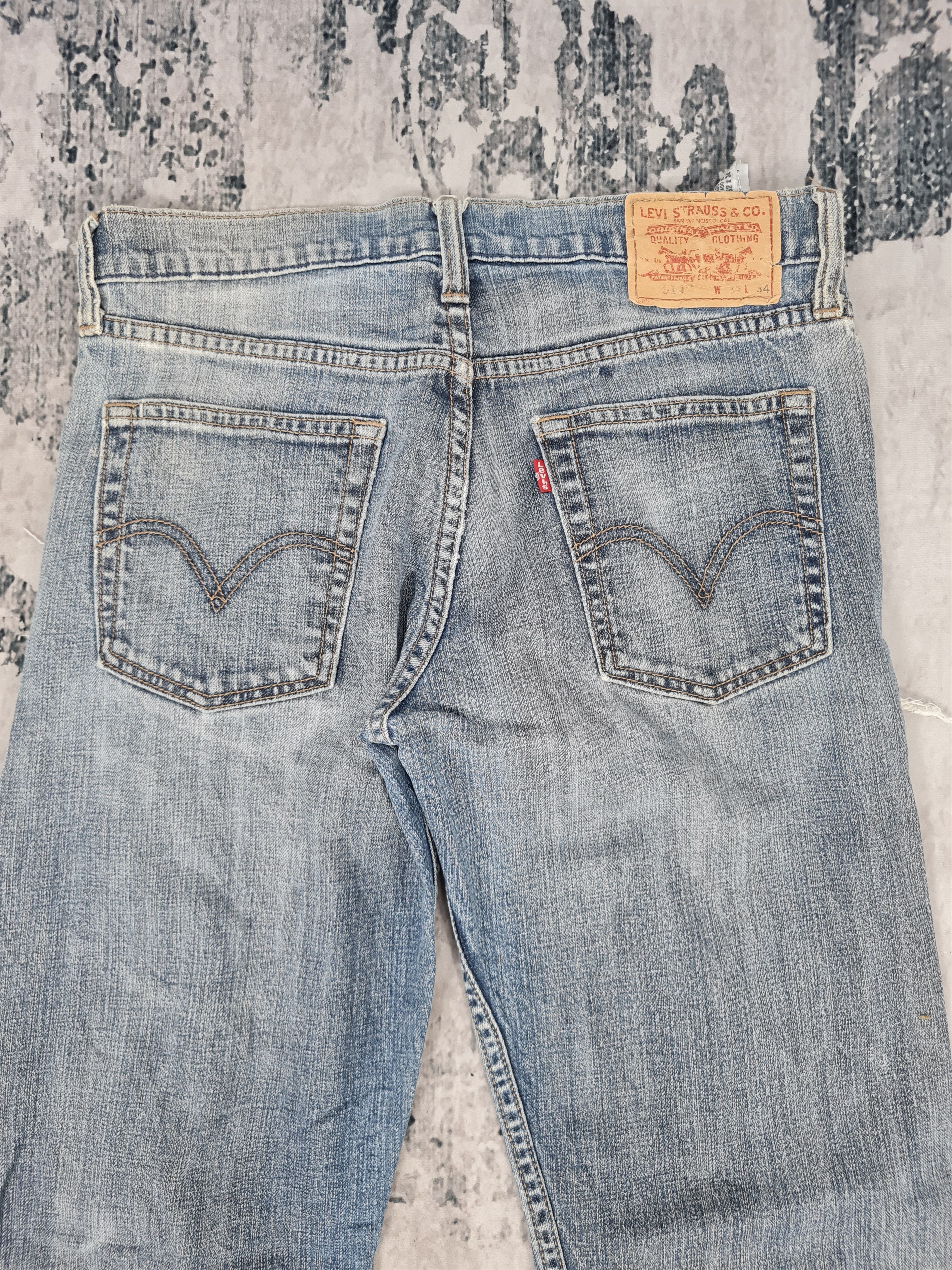 Levi's Vtg LEVIS 514 Distressed Ripped Slim Jeans L0365 Size 33X34 Size US 33 - 10 Thumbnail