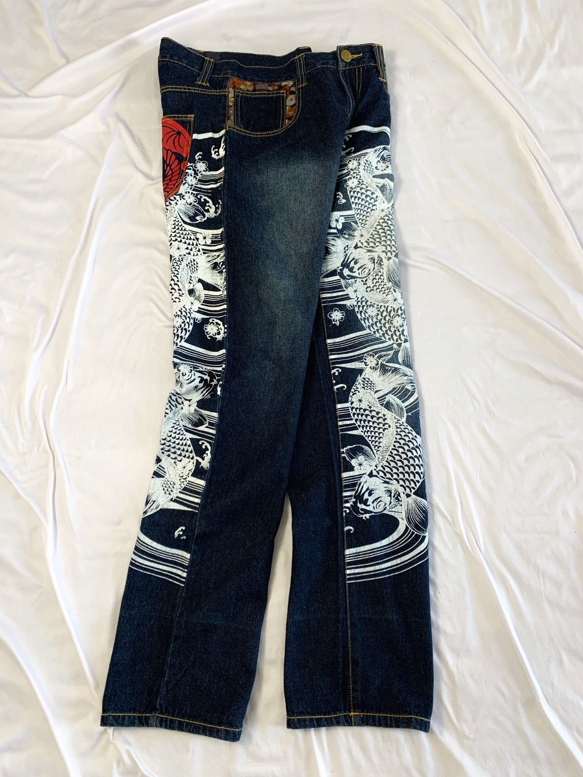 Japanese Brand japanese brand koi sukajan denim japan Size US 29 - 11 Thumbnail