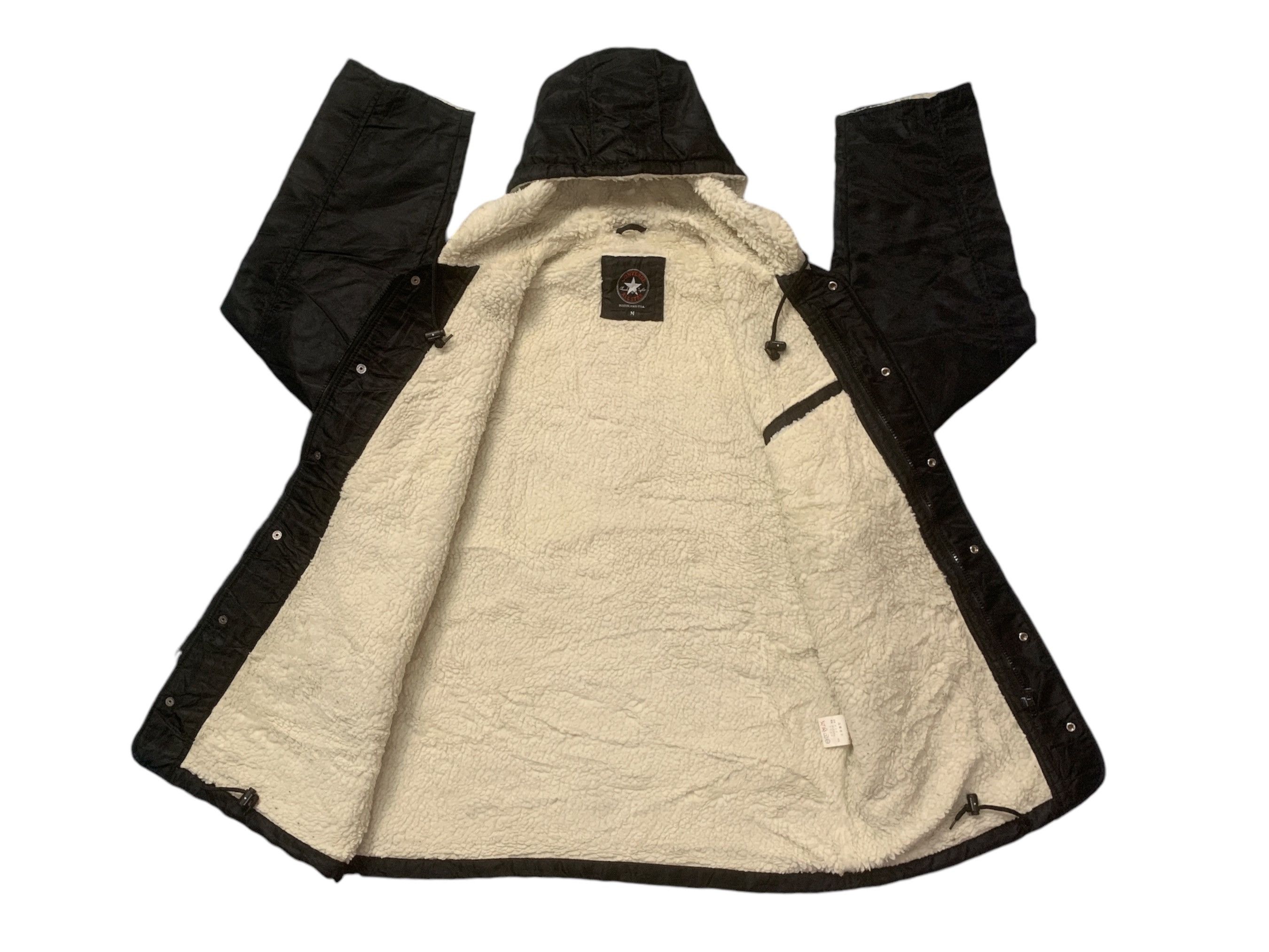 Converse × Vintage Rare Vintage Converse All Star Big Logo Sherpa Jackets Size US M / EU 48-50 / 2 - 3 Thumbnail