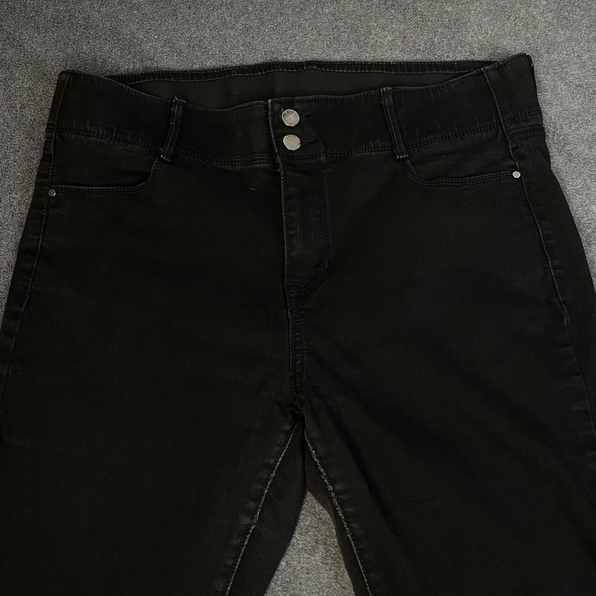 Apt. 9 Apt 9 Jeans Women's Black Sz 16 Bootcut Button Stretch EUC Size 38" / US 16 / IT 52 - 4 Thumbnail