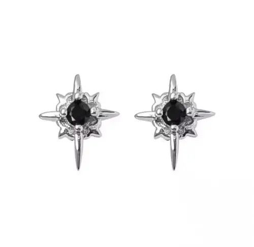 VIBE Blue Gem Silver Earrings Size ONE SIZE - 7 Thumbnail