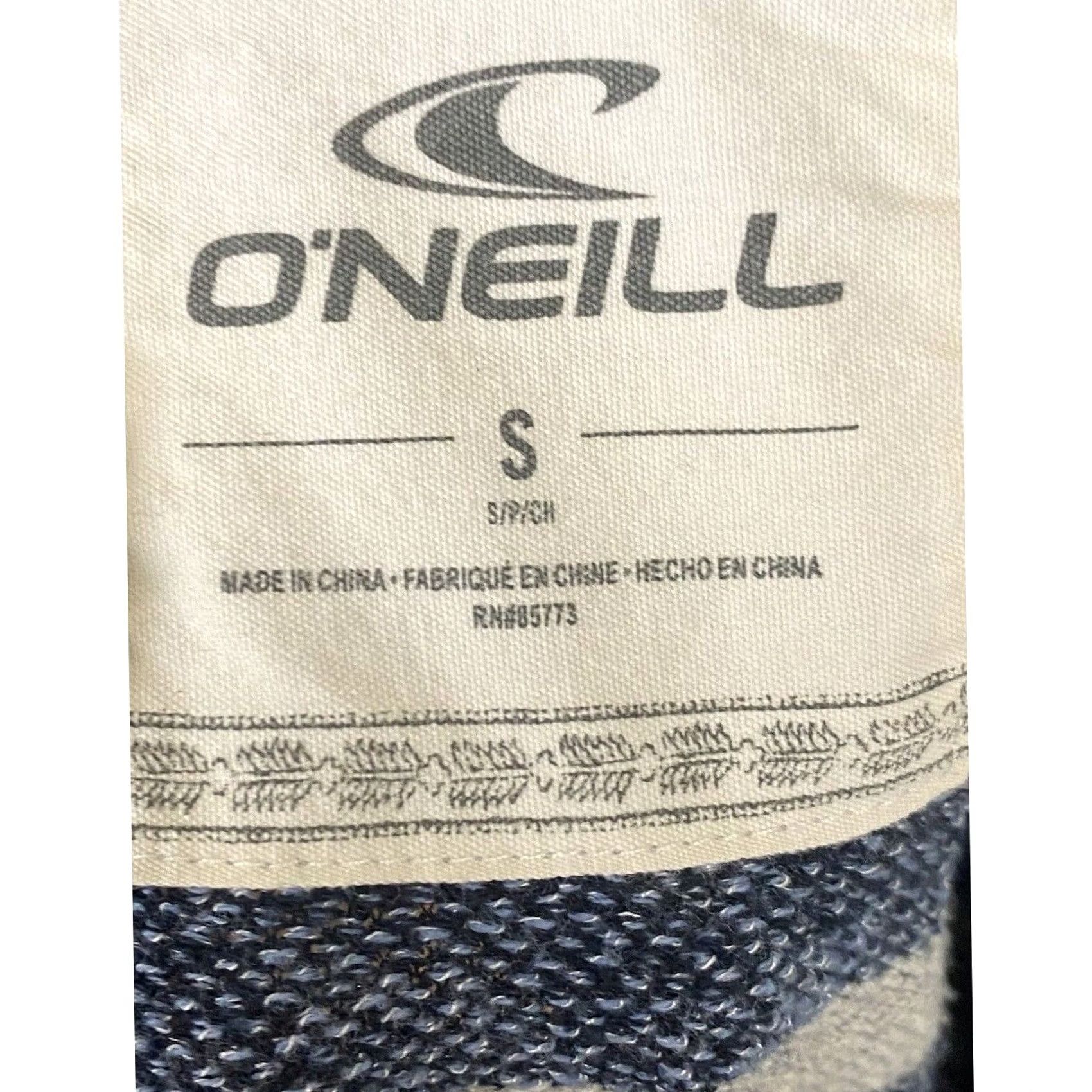 O'Neill O’Neill Sweatshirt Top Blue Striped Cotton Beach Pullover Sz Small Women Long Sleeve Pullover Activewear Size S / US 4 / IT 40 - 7 Thumbnail