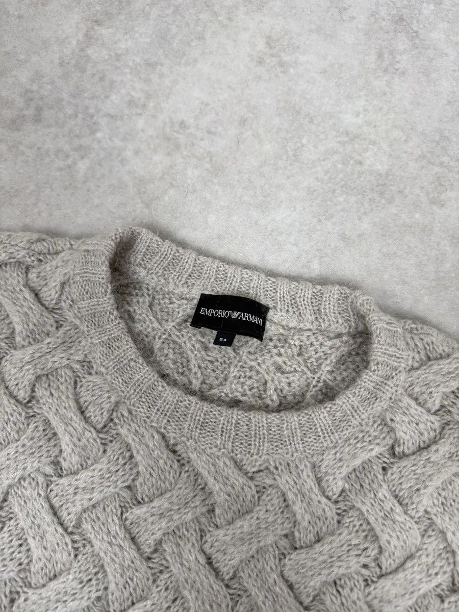 Emporio Armani 2000 Emporio Armani Grey Wool Layers Gradient Sweater Size US M / EU 48-50 / 2 - 8 Thumbnail