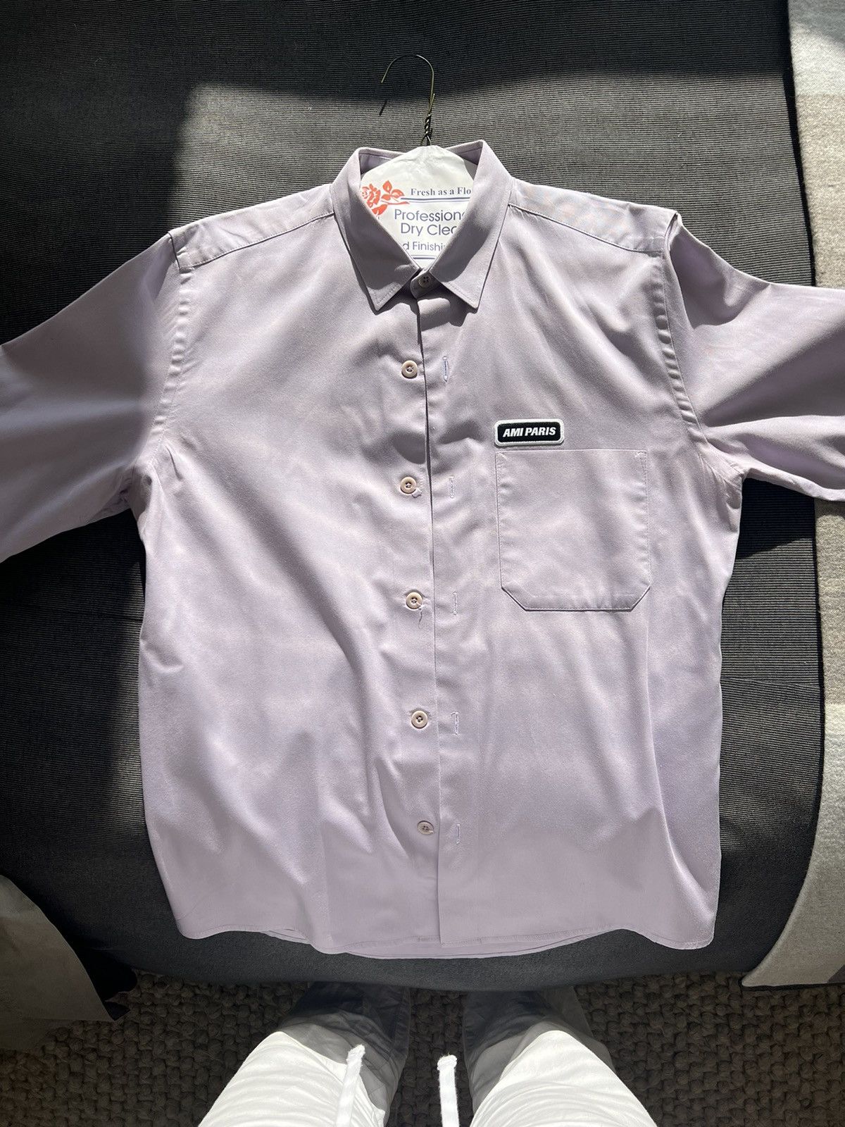 AMI AMI lilac work shirt Size US S / EU 44-46 / 1 - 3 Thumbnail