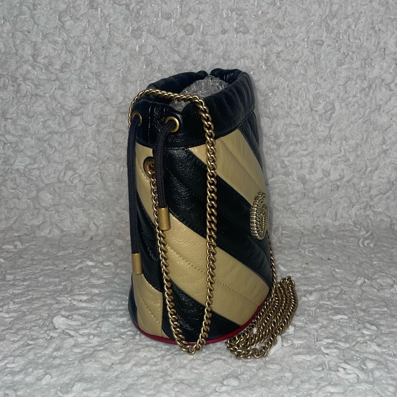 Gucci Gucci Marmont Torchon Mini Bucket Bag Size ONE SIZE - 3 Thumbnail