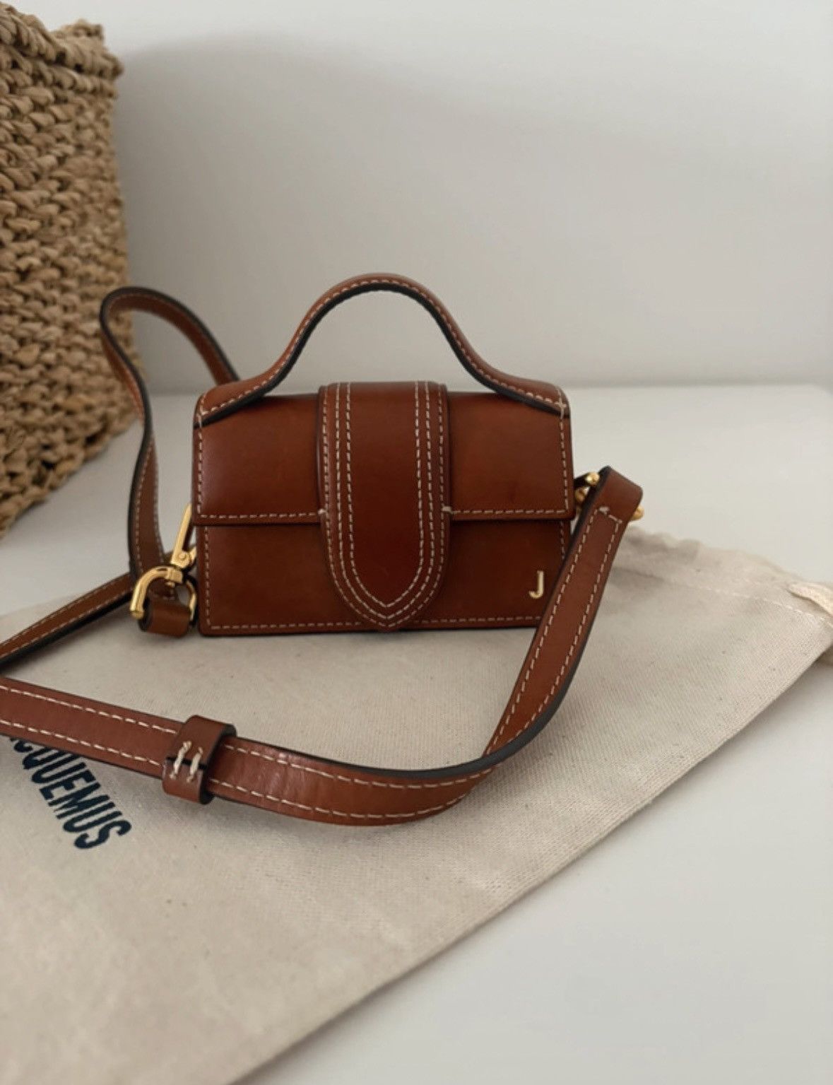 Jacquemus jacquemus Le Petit Bambino Satchel leather bag Size ONE SIZE - 3 Thumbnail