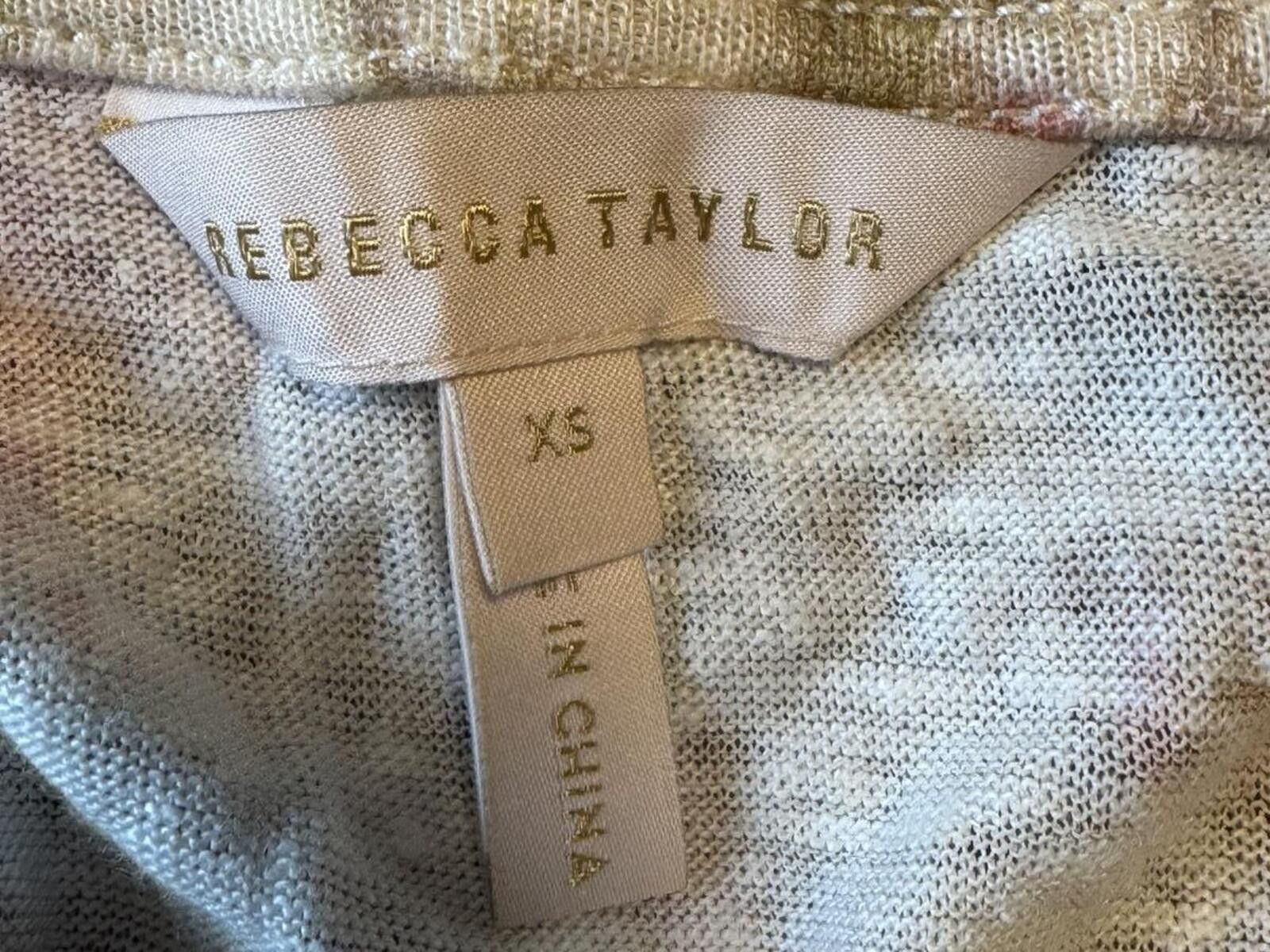 Other Rebecca Taylor Floral Patterned Lightweight Short Sleeve Top Size XS / US 0-2 / IT 36-38 - 3 Thumbnail