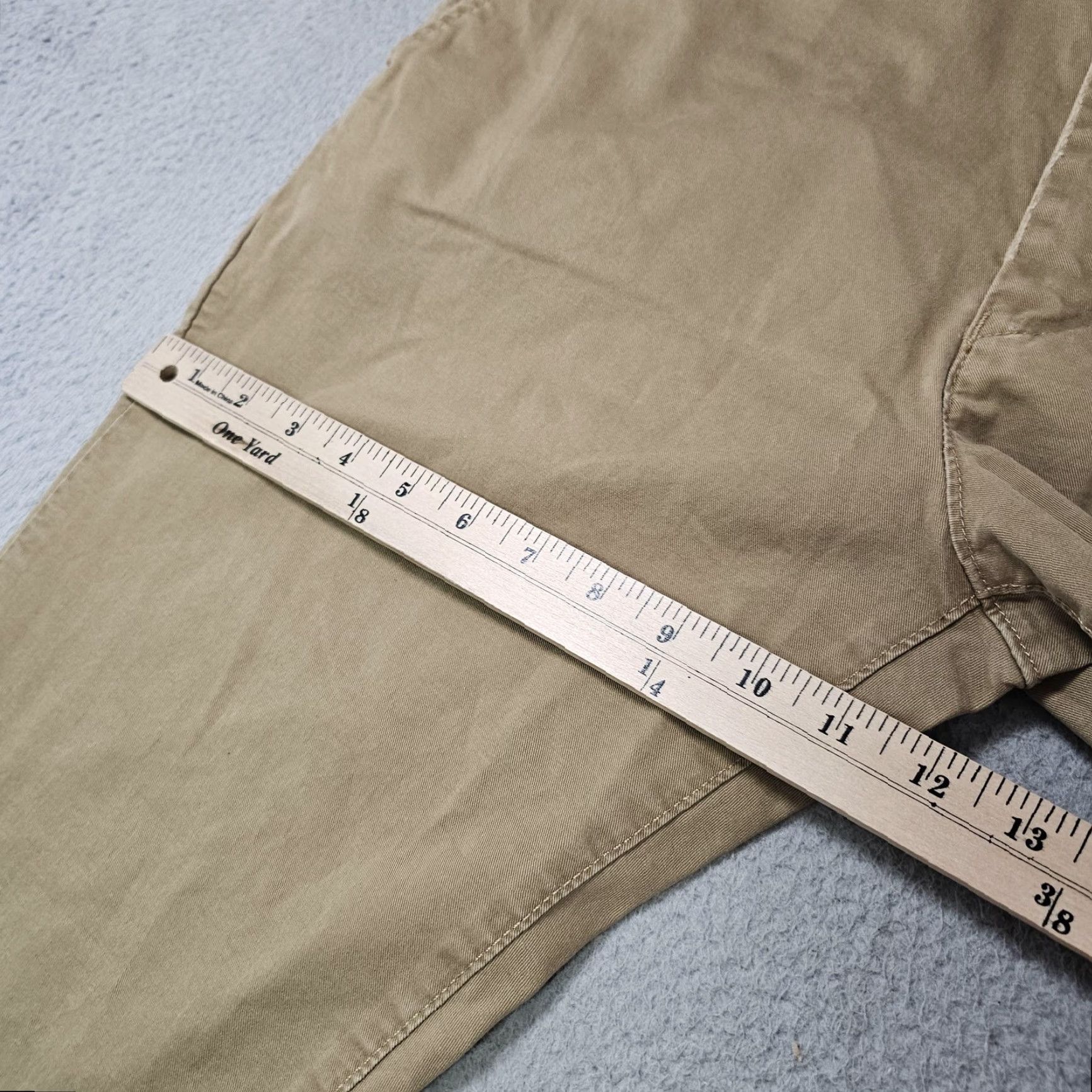American Eagle Outfitters American Eagle Pants Mens 33x30 Khaki Slim Flex Chino Stretch Casual Size US 33 - 6 Thumbnail