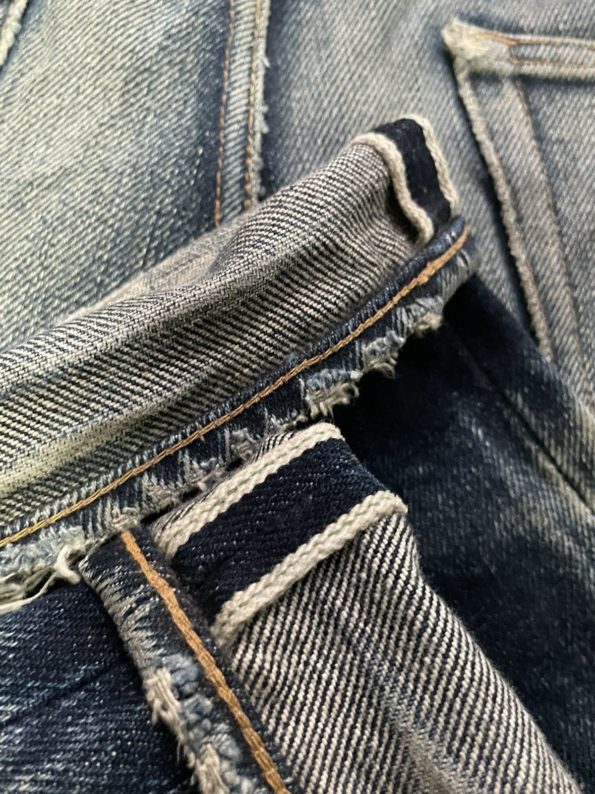 KOJIMA GENES × Vintage Vintage Kojima Genes Selvedge Distresed Denim Size US 34 / EU 50 - 11 Thumbnail