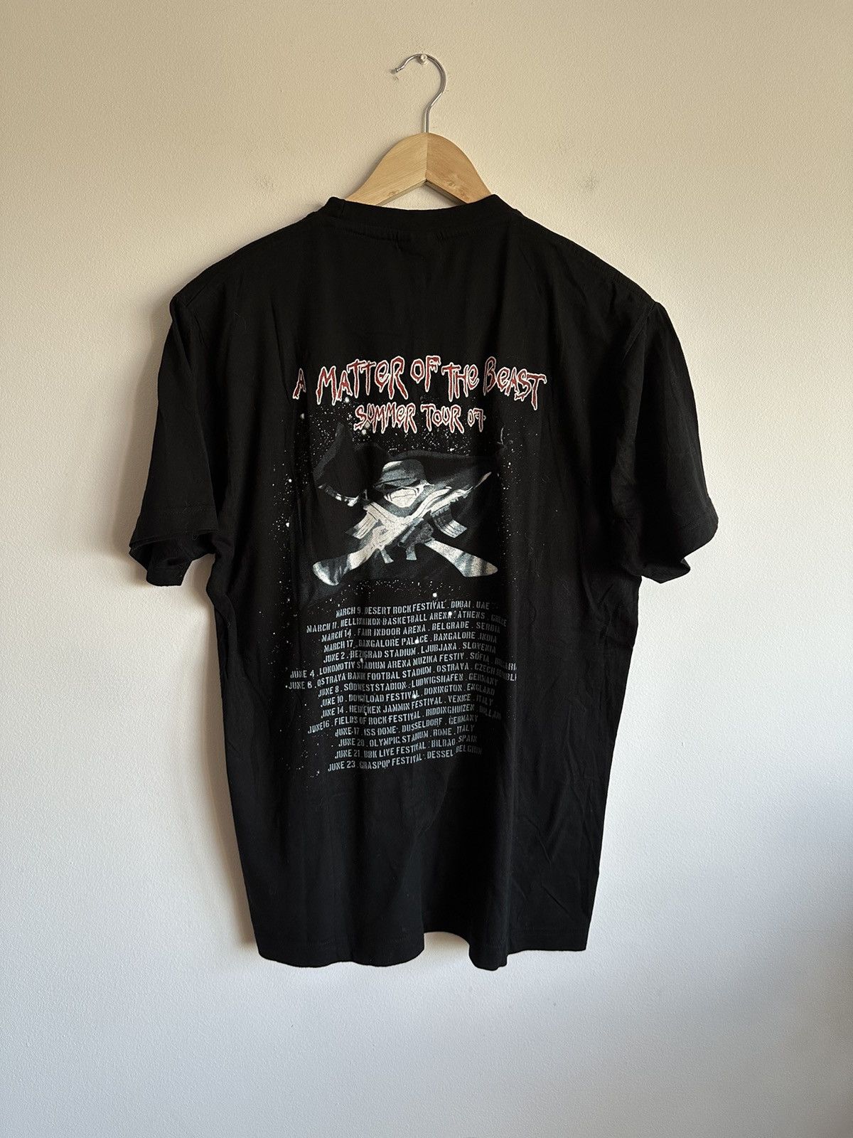 Band Tees × Iron Maiden × Vintage Iron Maiden A Matter of The Beast Summer Tour 2007 Tee metal Size US M / EU 48-50 / 2 - 3 Thumbnail