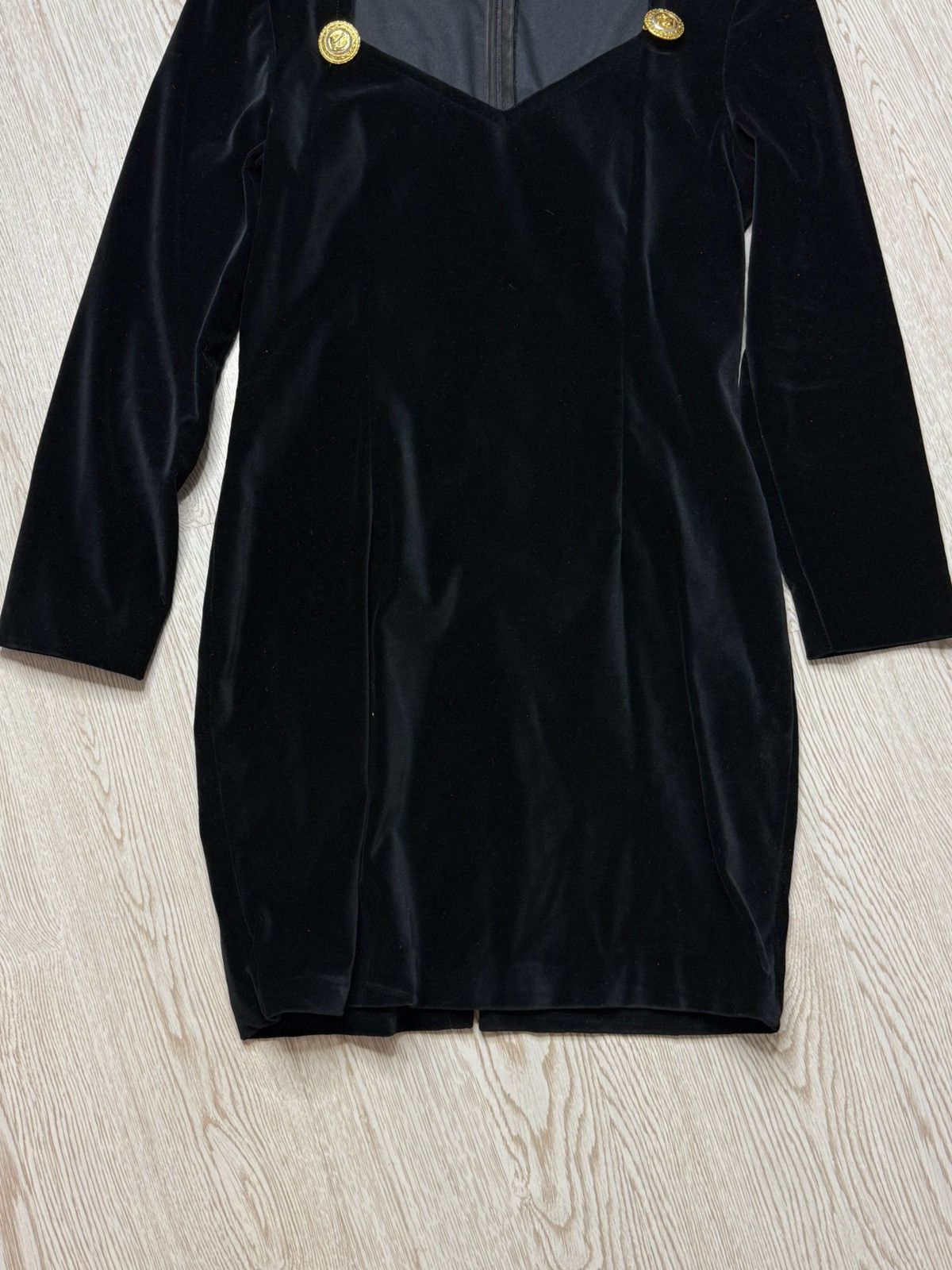 Versus Versace 90s Versus Gianni Versace Velvet Dress size 28/42 Size M / US 6-8 / IT 42-44 - 9 Thumbnail
