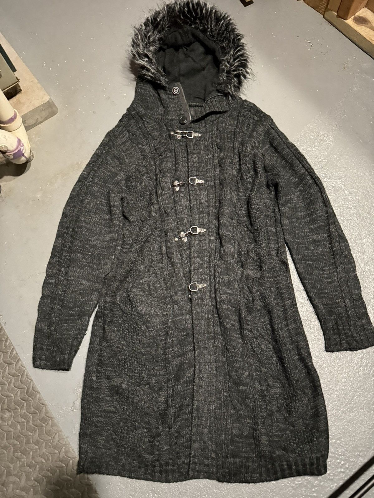 In The Attic Knitted wool fur jacket Size L / US 10 / IT 46 - 1 Thumbnail