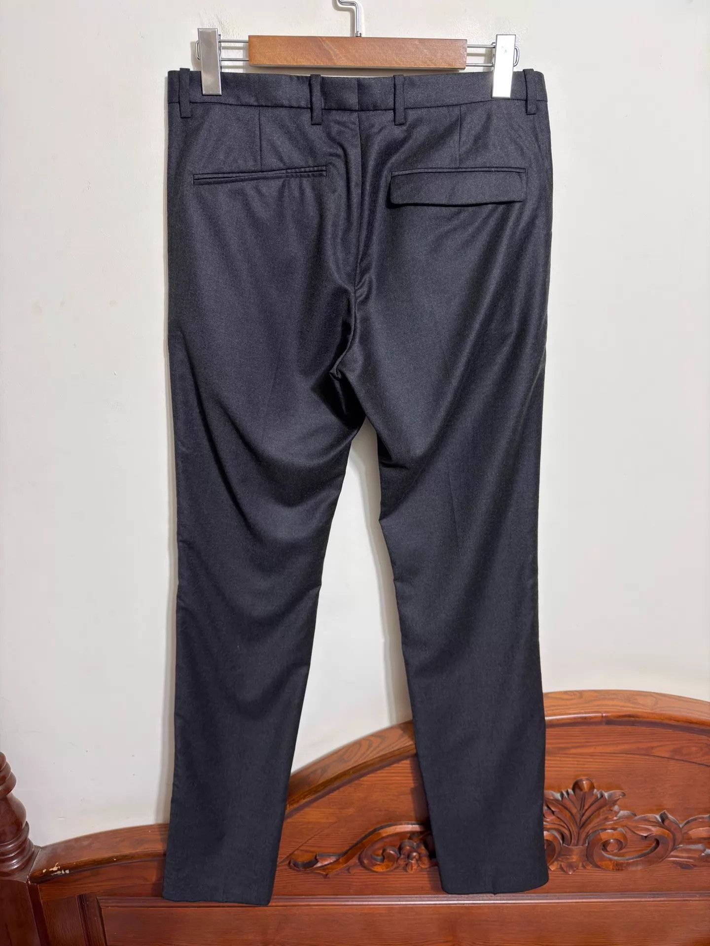 Jil Sander Jil Sander Charcoal Slim Wool-Cashmere Pants 46/52 Size US 30 / EU 46 - 2 Thumbnail