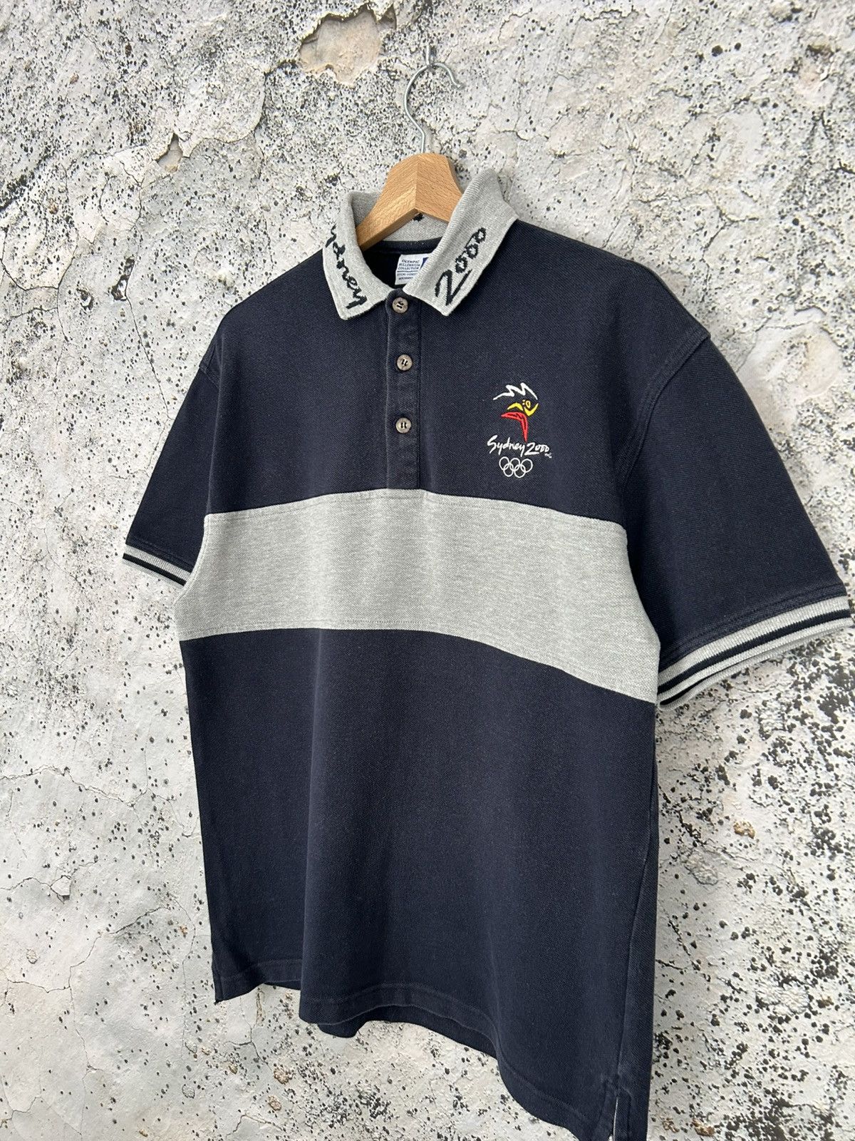 Vintage Vintage Sydney 2000 Olympic Games Polo Tee Sportswear Rare Size US M / EU 48-50 / 2 - 2 Thumbnail