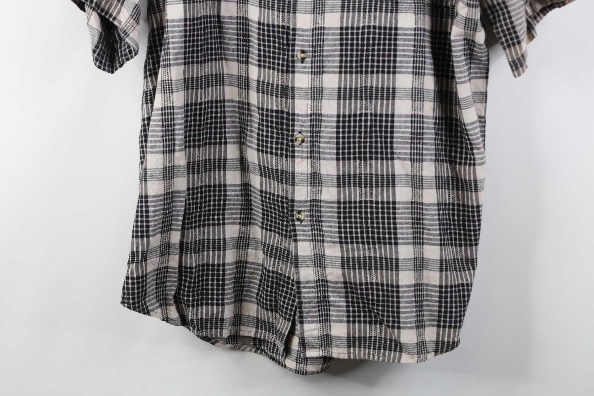 Vintage Vintage 90s Streetwear Short Sleeve Band Collar Button Shirt Size US XL / EU 56 / 4 - 3 Thumbnail