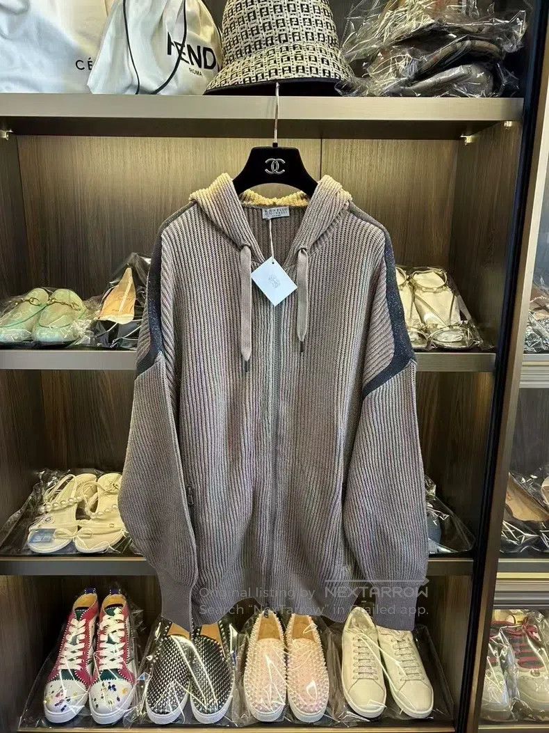 Brunello Cucinelli Brunello Cucinelli Coat, classic monilli beaded Size L / US 10 / IT 46 - 1 Thumbnail