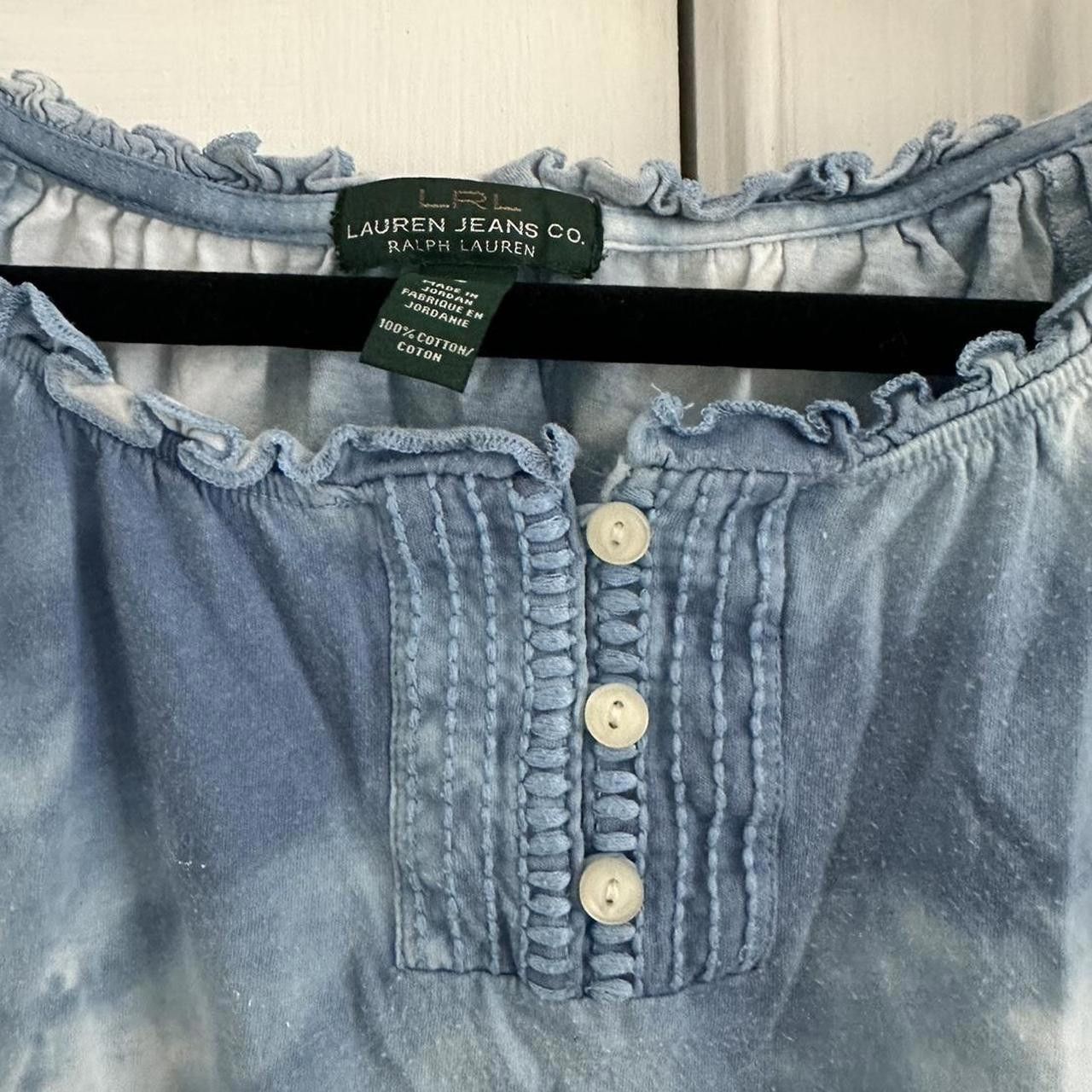 Polo Ralph Lauren Ralph Lauren Women's Blue and White Blous Size S / US 4 / IT 40 - 3 Thumbnail