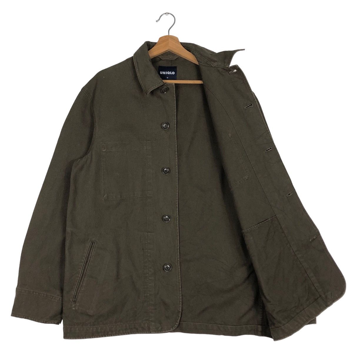 Japanese Brand 🔥Vtg Hikory Chore Jacket Worker Uniqlo Japan Issey Miyake Size US M / EU 48-50 / 2 - 9 Thumbnail