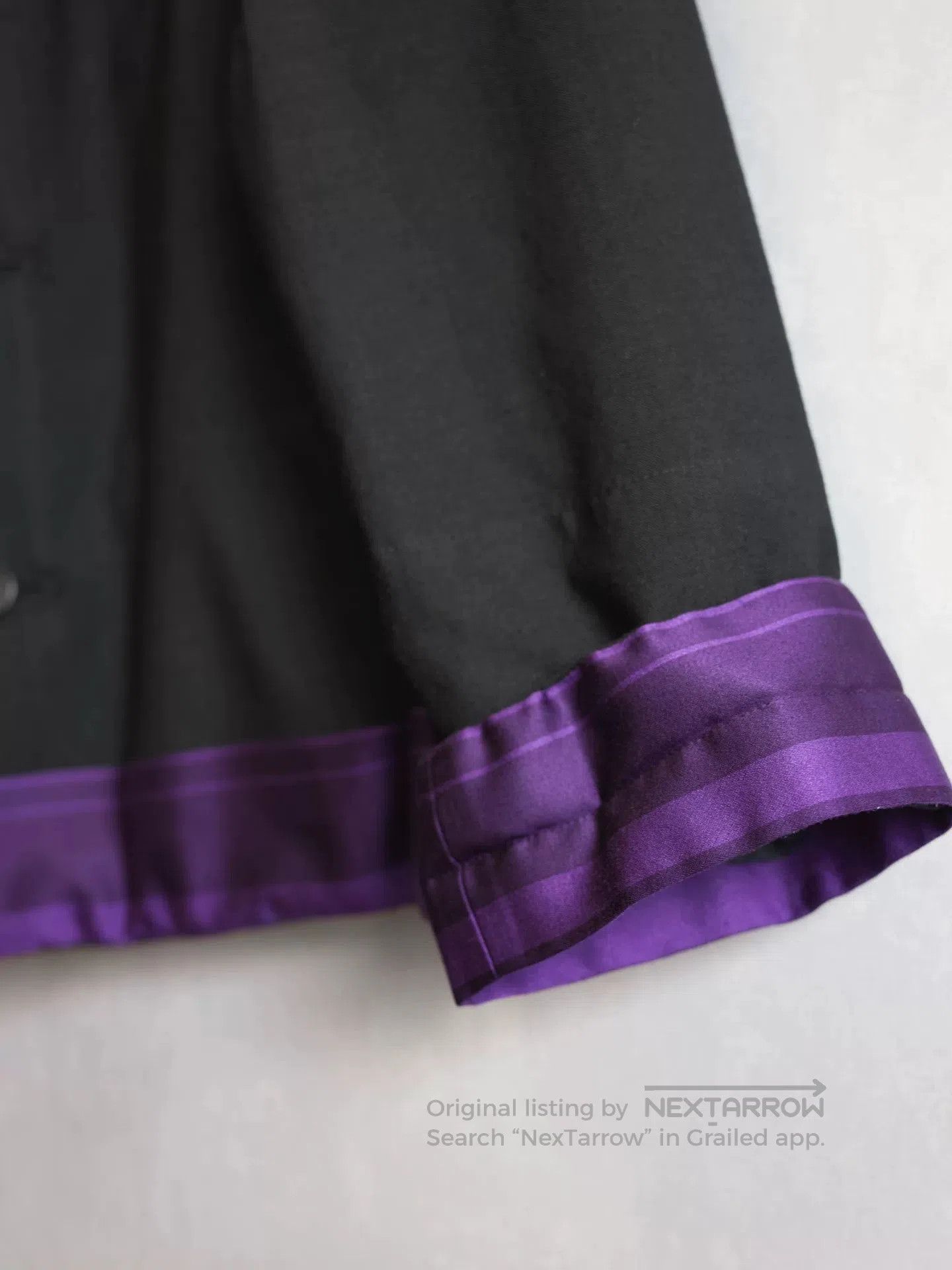 Yohji Yamamoto Yohji Yamamoto Silk Stripe Jacket. Size US L / EU 52-54 / 3 - 5 Thumbnail