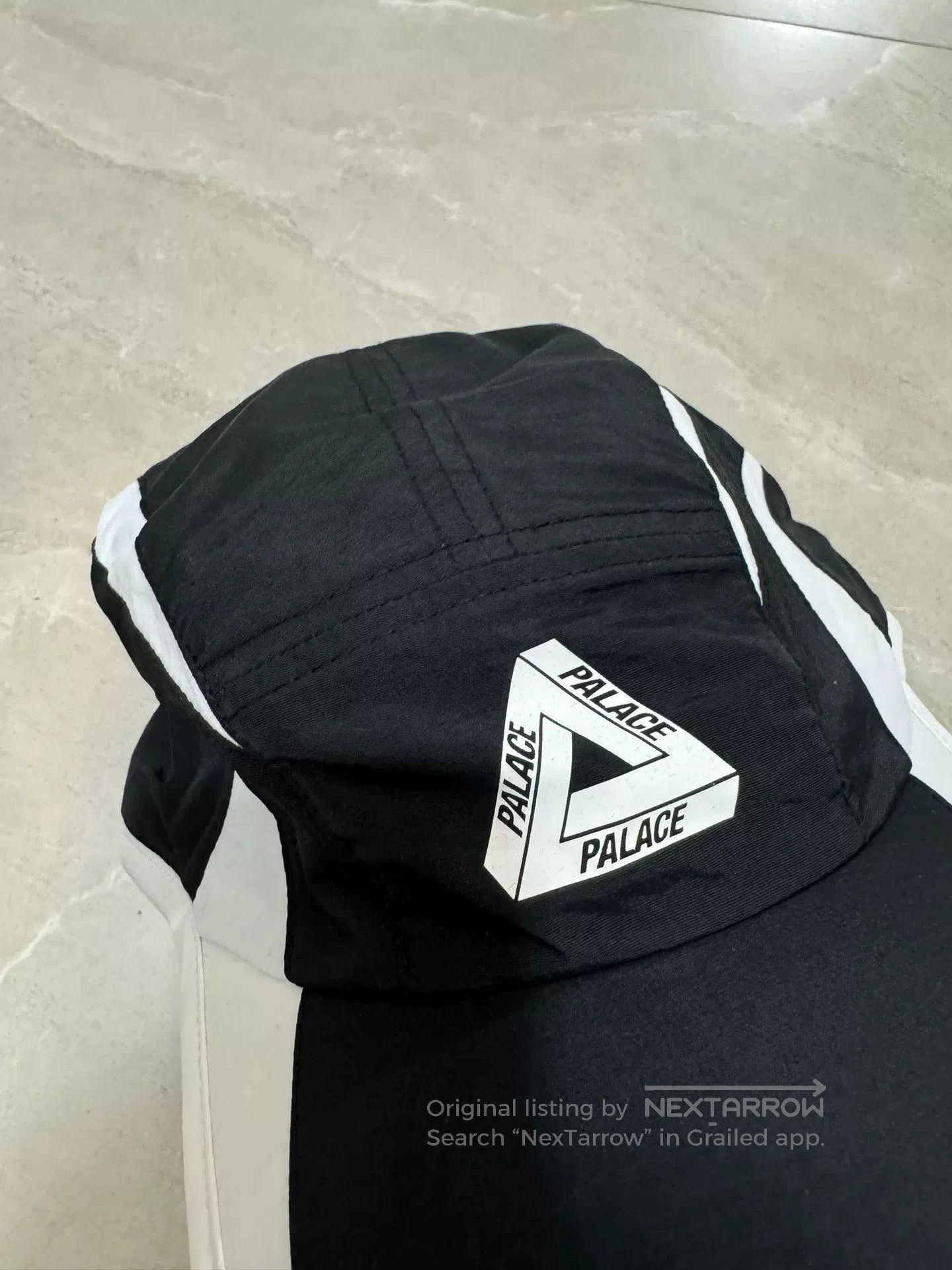 Palace Palace TRI STRIKE SHELL RUNNER BLACK Hat. Size ONE SIZE - 2 Thumbnail