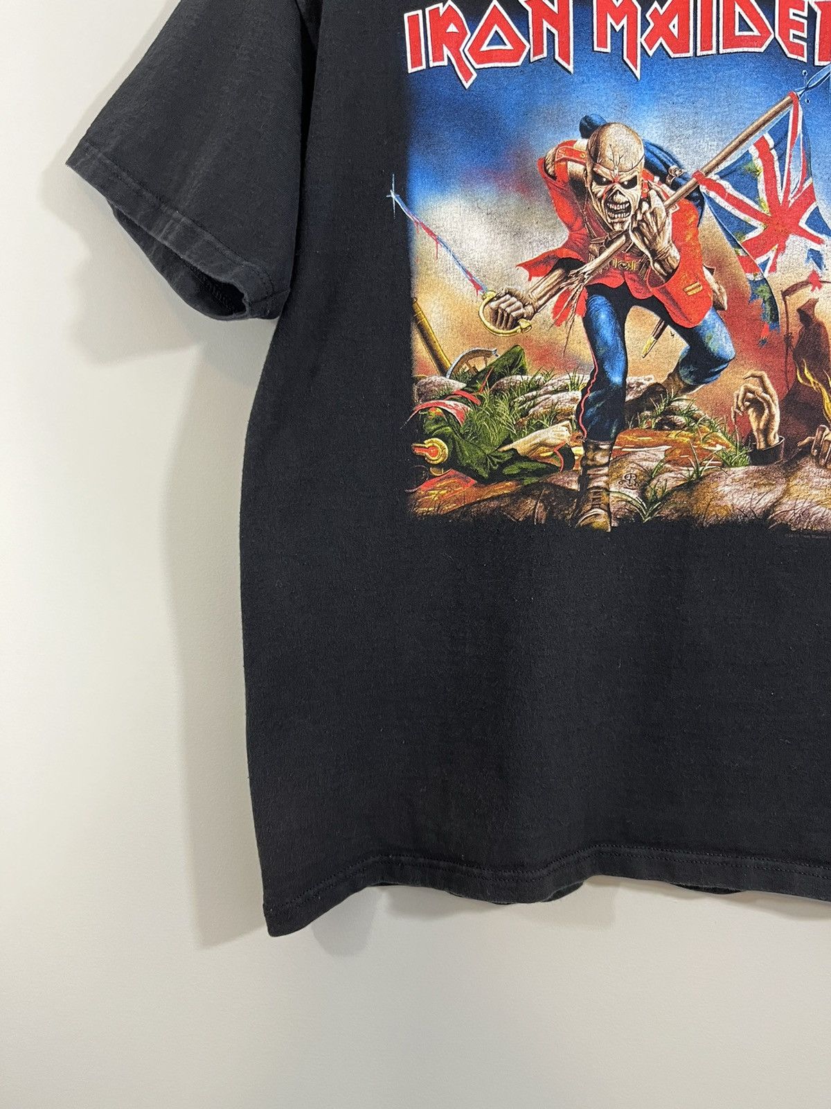 Band Tees Iron Maiden 2000s Faded Union Jack British Flag Band Tee Size US L / EU 52-54 / 3 - 7 Thumbnail