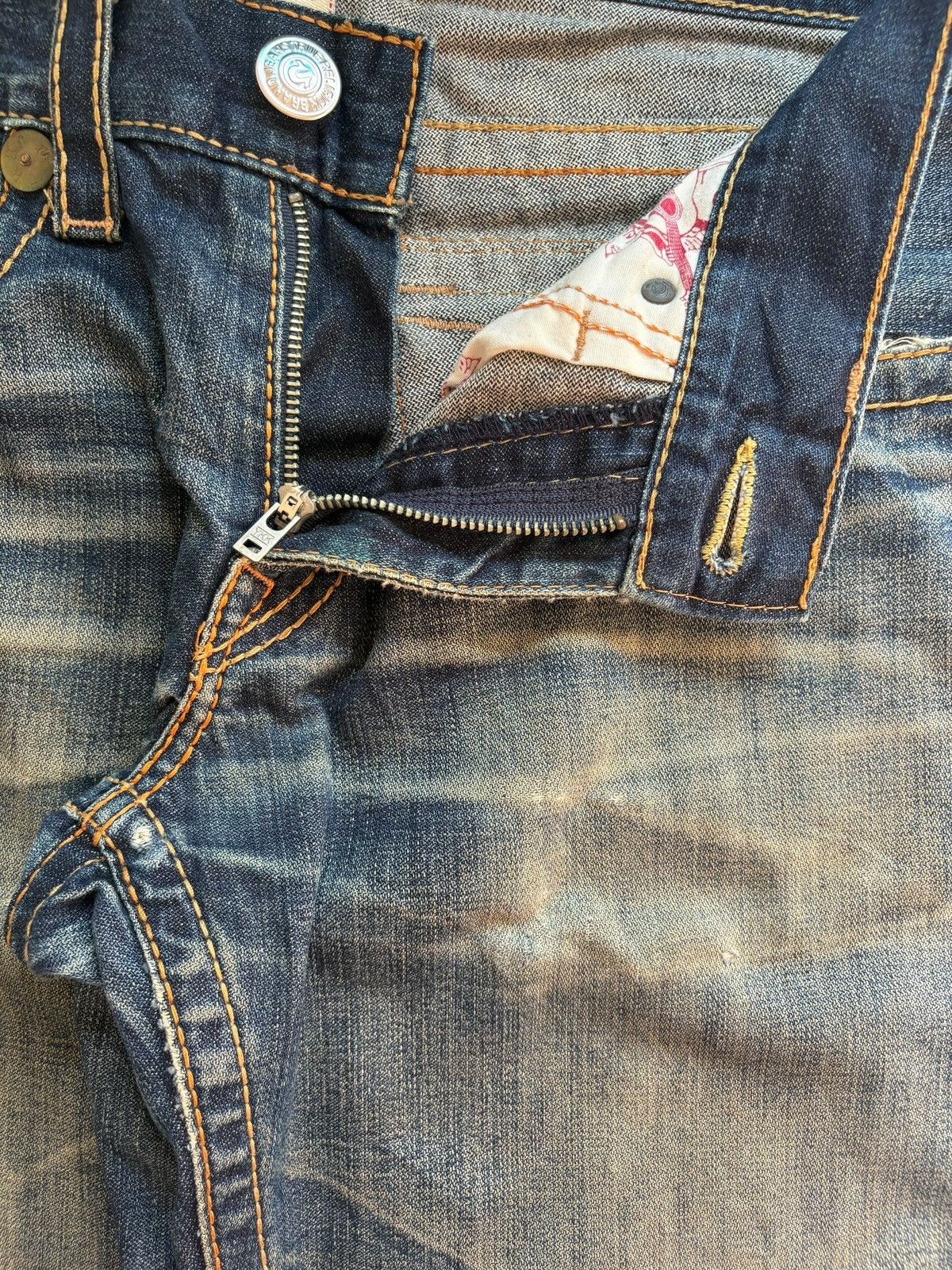 True Religion Vintage True Religion Ricky Big T Mud Wash Baggy Jeans Size US 34 / EU 50 - 10 Thumbnail