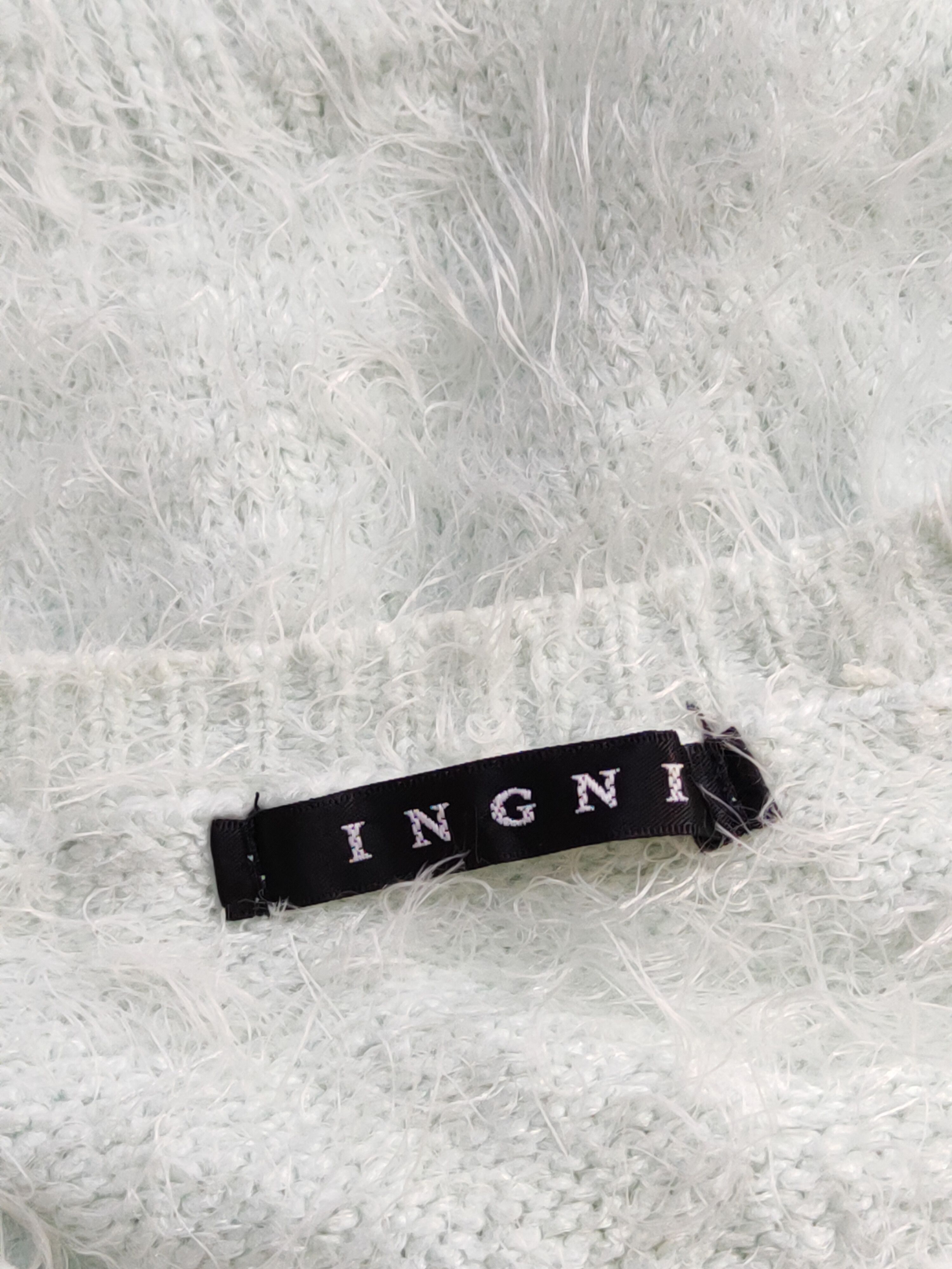 Homespun Knitwear Ingni Mint Green Shag Shaggy Fur Mohair Knitwear #S2107 Size S / US 4 / IT 40 - 13 Thumbnail