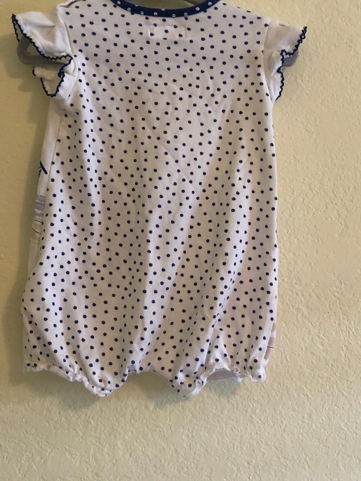 Designer Mayoral Baby Romper Beach Scene 4-6 Months Size ONE SIZE - 2 Thumbnail