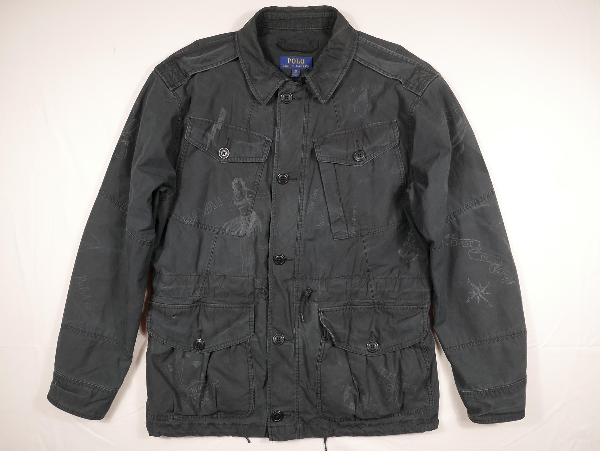 Polo Ralph Lauren Jacket Military Hawaii Graphite M-65 M