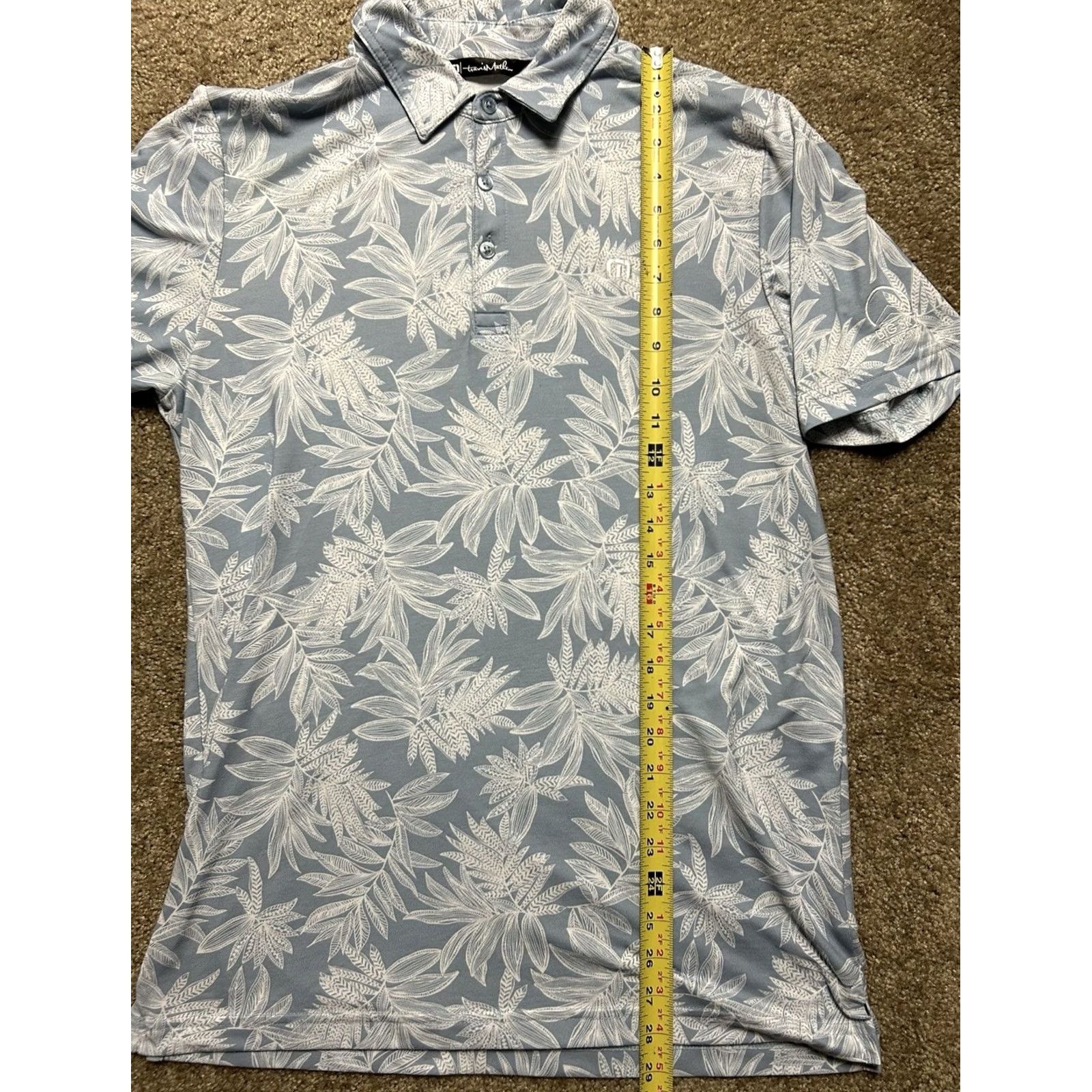 TravisMathew VINTAGE? No — Travis Mathew Big Sky Montana Golf Polo Men’s M Hawaiian Print Shirt Size US M / EU 48-50 / 2 - 6 Thumbnail