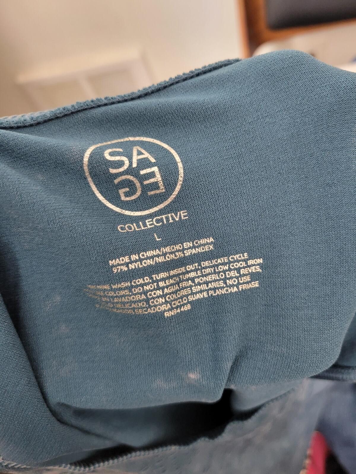 Sage SA Active Blue Sleeveless Workout Tank Top Size L / US 10 / IT 46 - 3 Thumbnail