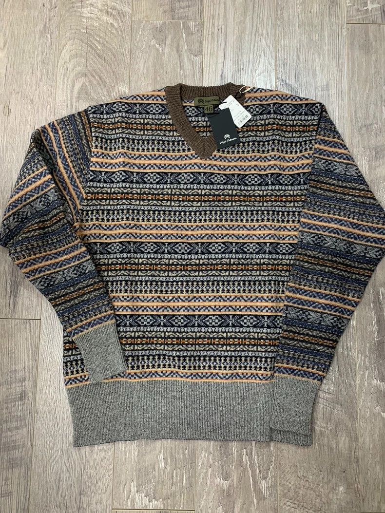 Nigel Cabourn Nigel Cabourn Fair Isle Wool Sweater Size US L / EU 52-54 / 3 - 1 Thumbnail