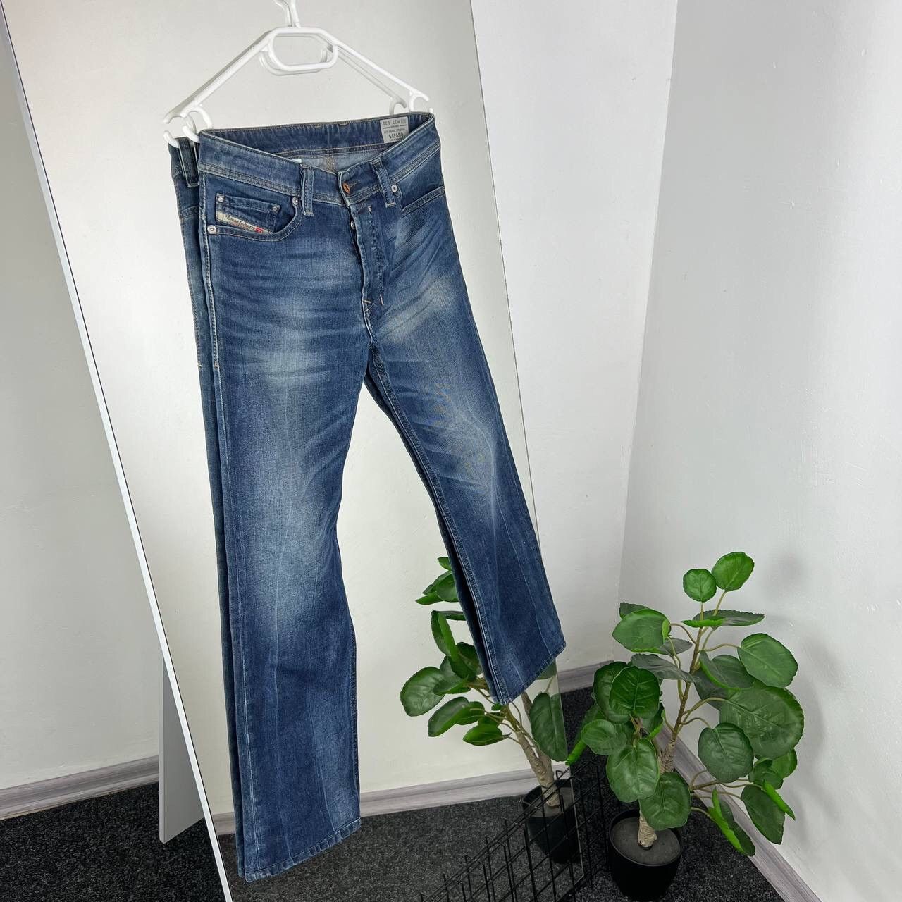 Diesel Y2K Vintage Diesel Denim Pants Italy Designer Baggy Jean Size 27" / US 4 / IT 40 - 2 Thumbnail