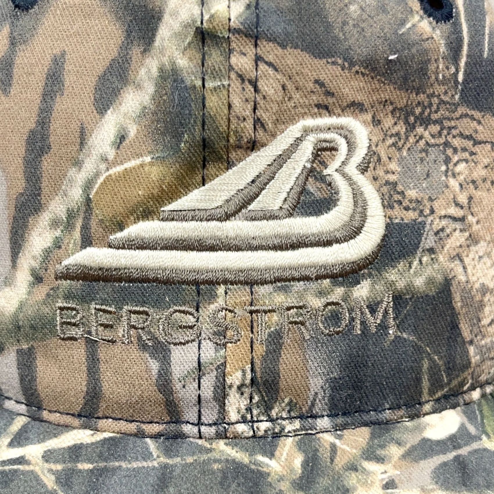 Realtree VINTAGE Bergstrom Camo SnapBack Hat Cap Turkey Hunting 90s Y2K Realtree Adult Mens Size ONE SIZE - 2 Thumbnail