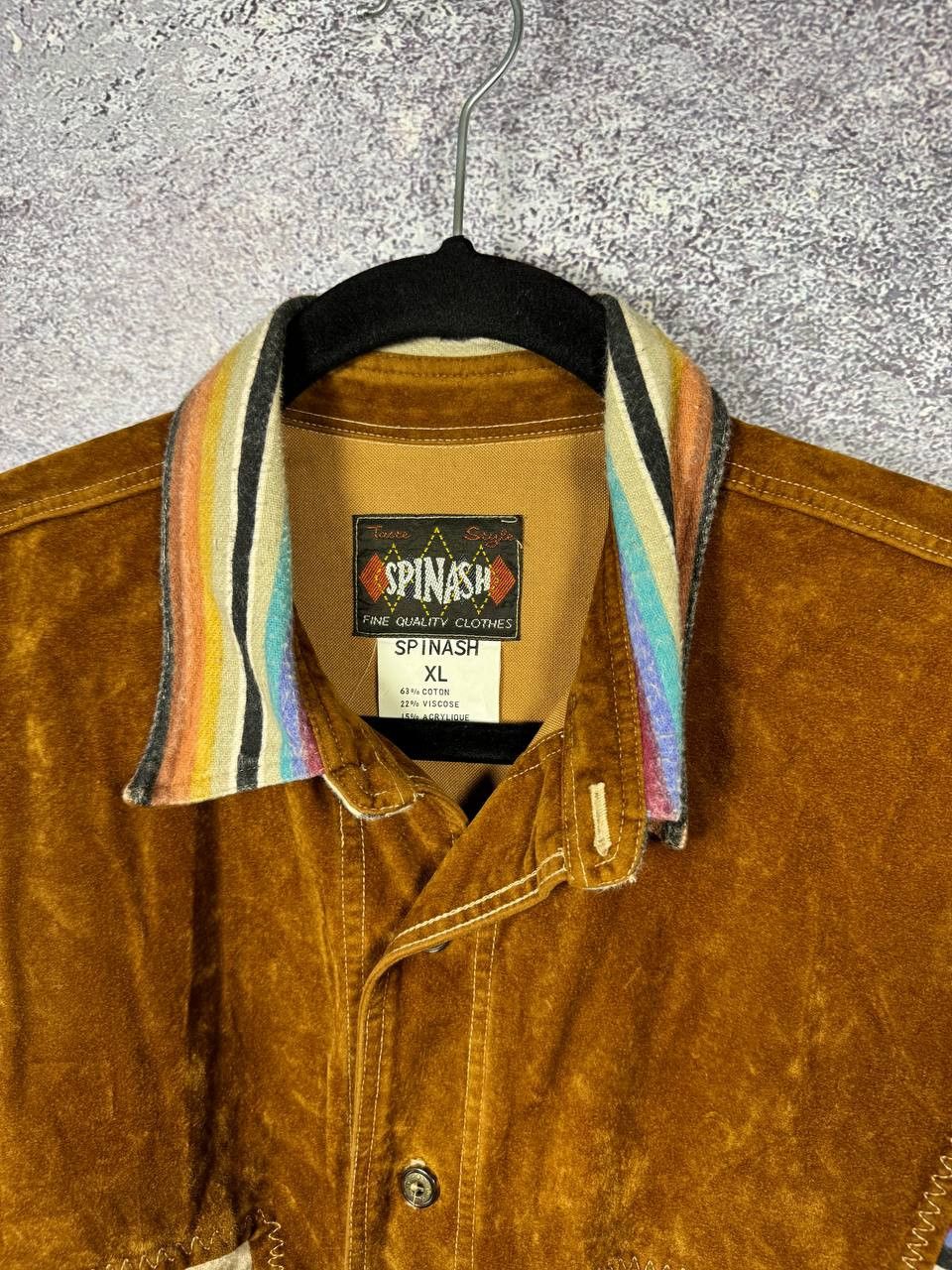 Spinash RARE SPINASH Western Flannel Cowboy Cut Aztec Shirt Size US XL / EU 56 / 4 - 5 Thumbnail