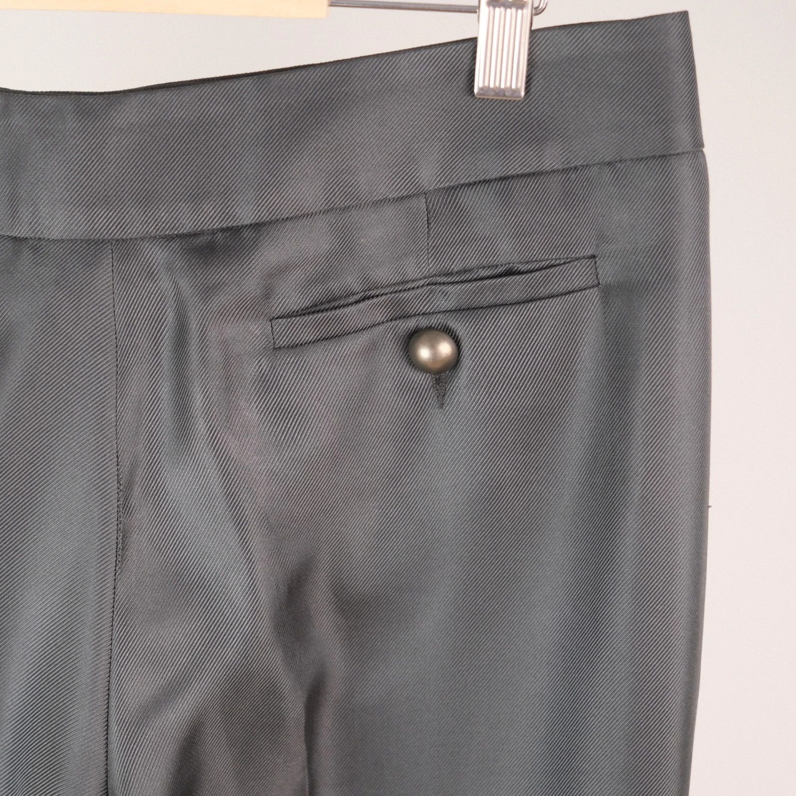 Emporio Armani Emporio Armani 100% Silk Wide Leg Trousers Size 44 Size 30" / US 8 / IT 44 - 11 Thumbnail
