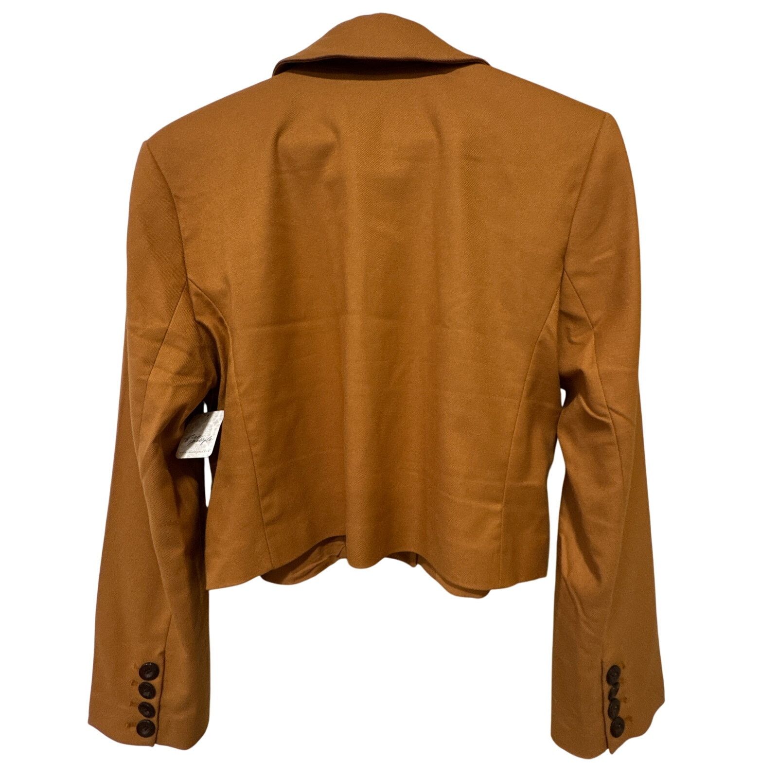 Free People Free People Block Party Crop Blazer Amber Large NWT Size L / US 10 / IT 46 - 6 Thumbnail