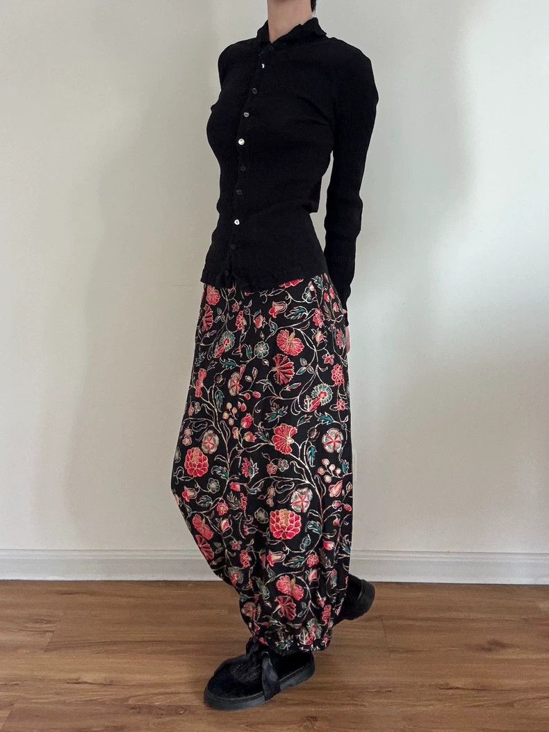Yohji Yamamoto Yohji Yamamoto size 3 Gilded printed dress 2506-Nextarrow Size 26" / US 2 / IT 38 - 3 Thumbnail