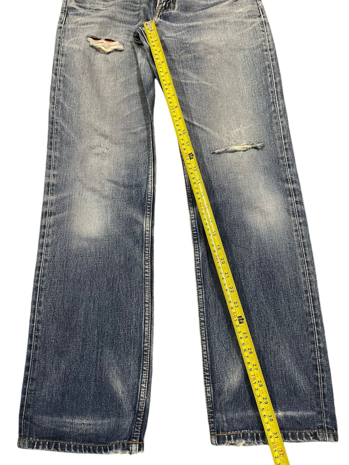 Levi's Vintage 90s Levis 503 Blue Wash Distress Baggy Jeans Size US 30 / EU 46 - 10 Thumbnail