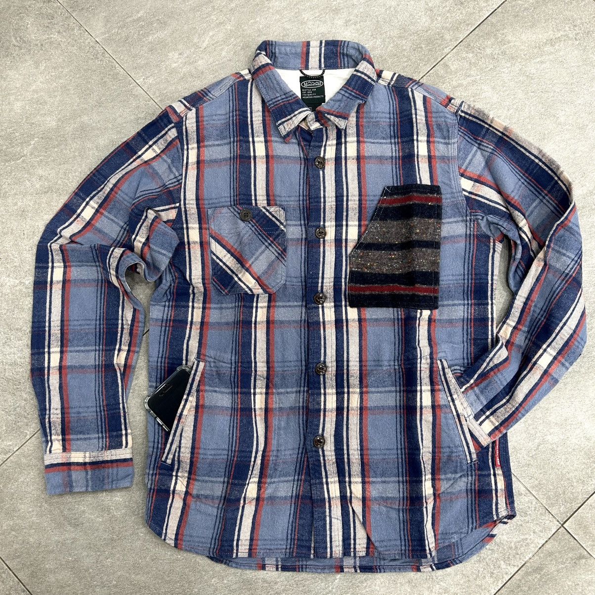 Manastash Vintage 90s Manastash Flanel Shirt Button Up Long Slevee Size US L / EU 52-54 / 3 - 2 Thumbnail