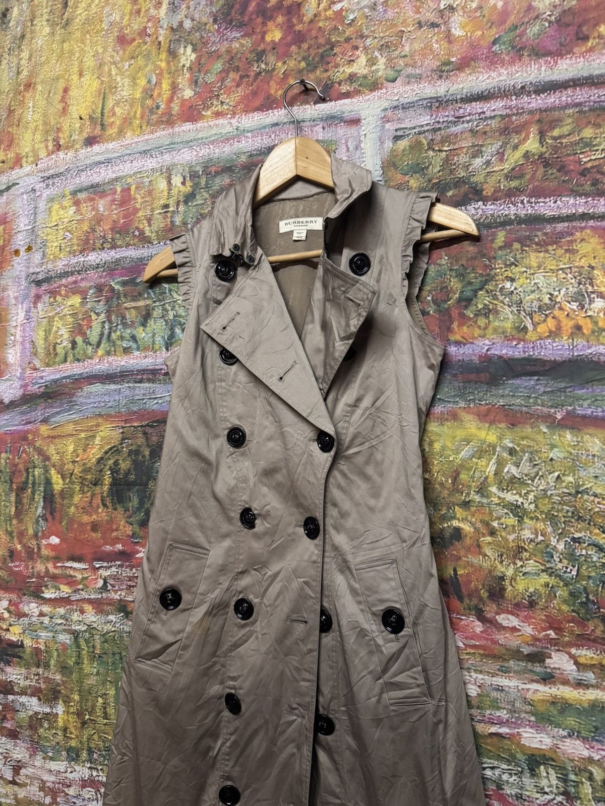 Burberry Burberry Sleeveless Trench Dress Size S / US 4 / IT 40 - 7 Thumbnail